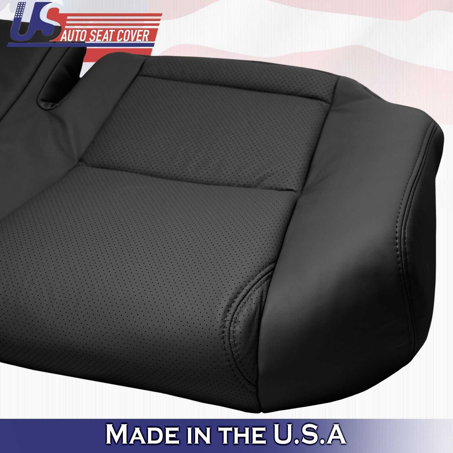 2010 For Lexus GS300 GS350 2nd Row Bench Bottom Perforated Leather Cover Black