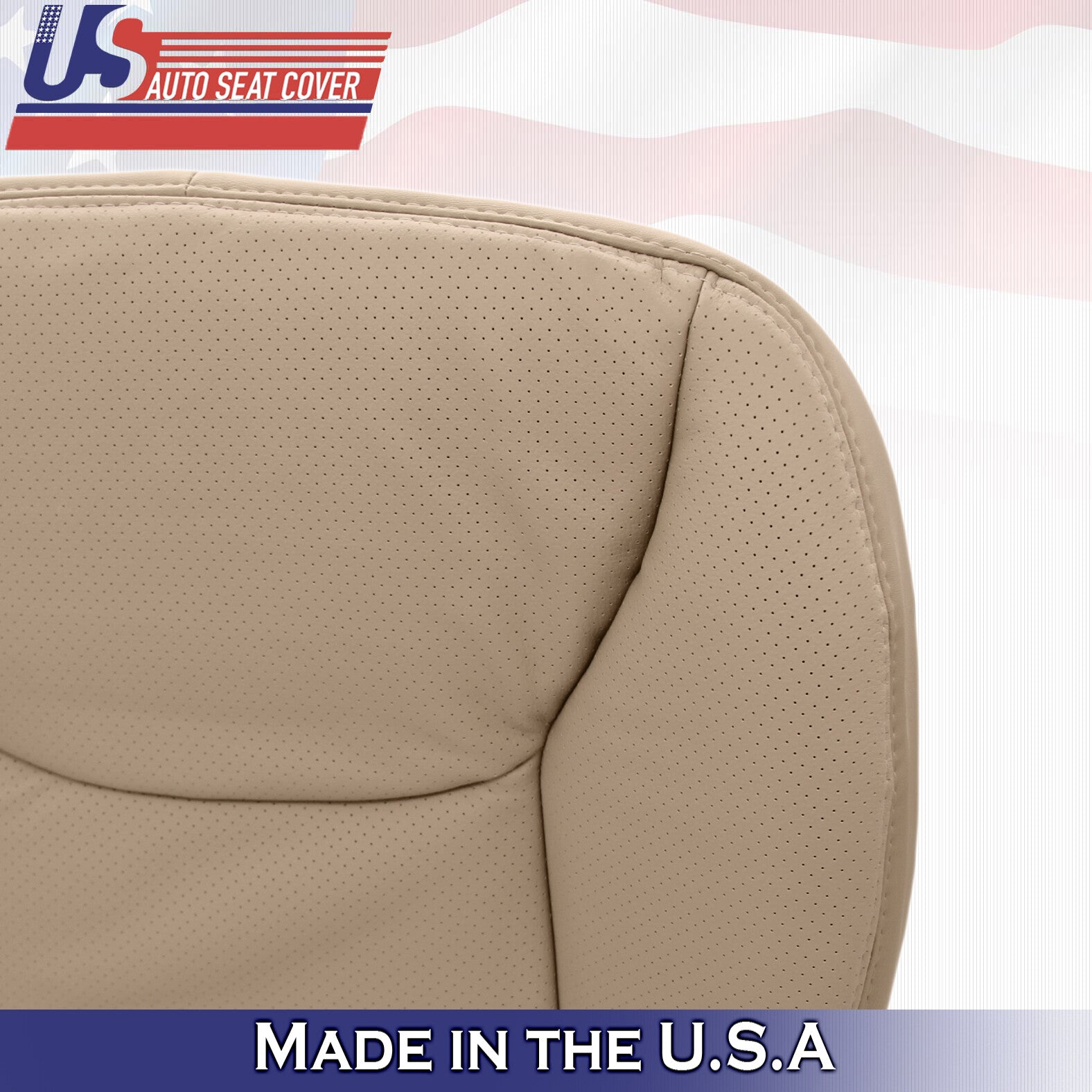 2000 to 2002 for Mercedes Benz S Class Passenger Bottom Leather Seat Cover Tan
