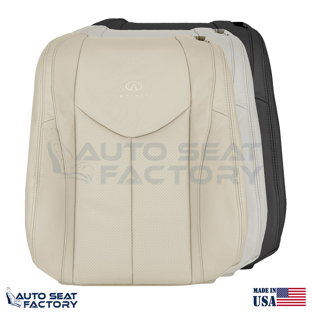 Perforated PASSENGER Top Seat Cover Fits 2009 - 2013 Infiniti G37 CONVERTIBLE