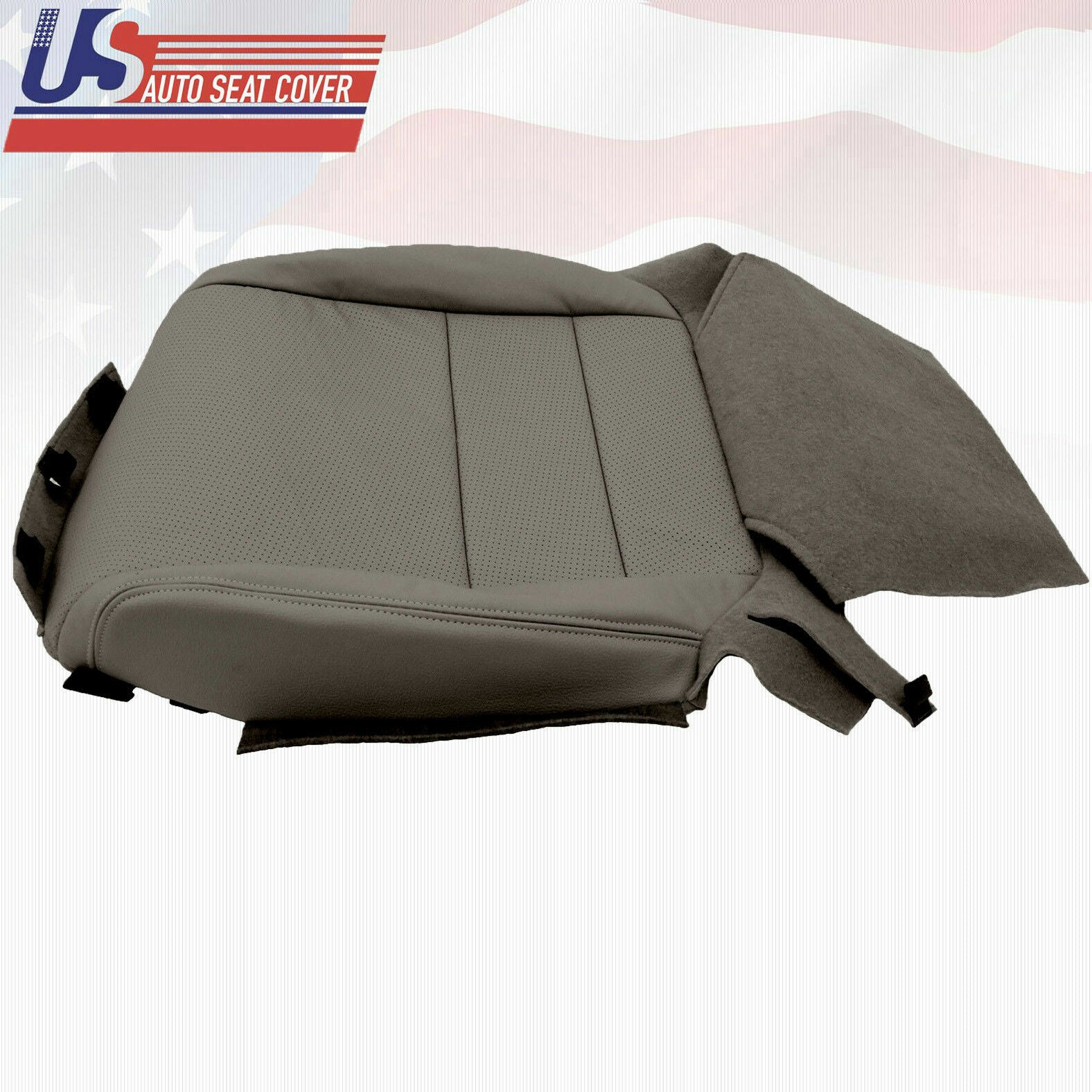 Fits 2005 Acura TL Front Driver Bottom Replacement Cover Perforated Leather Gray