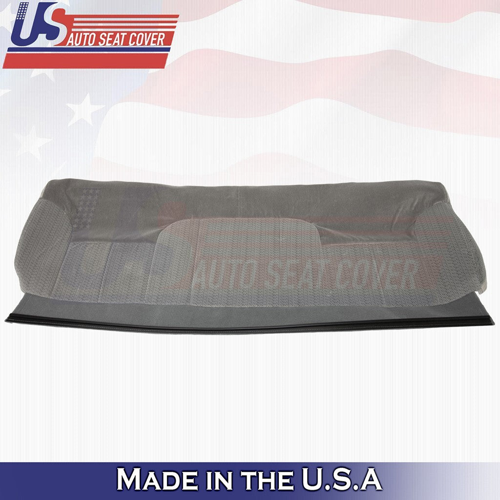 2000 Fits Chevy Silverado C/K 1500 Rear Bench Bottom &Top Cloth Cover Gray