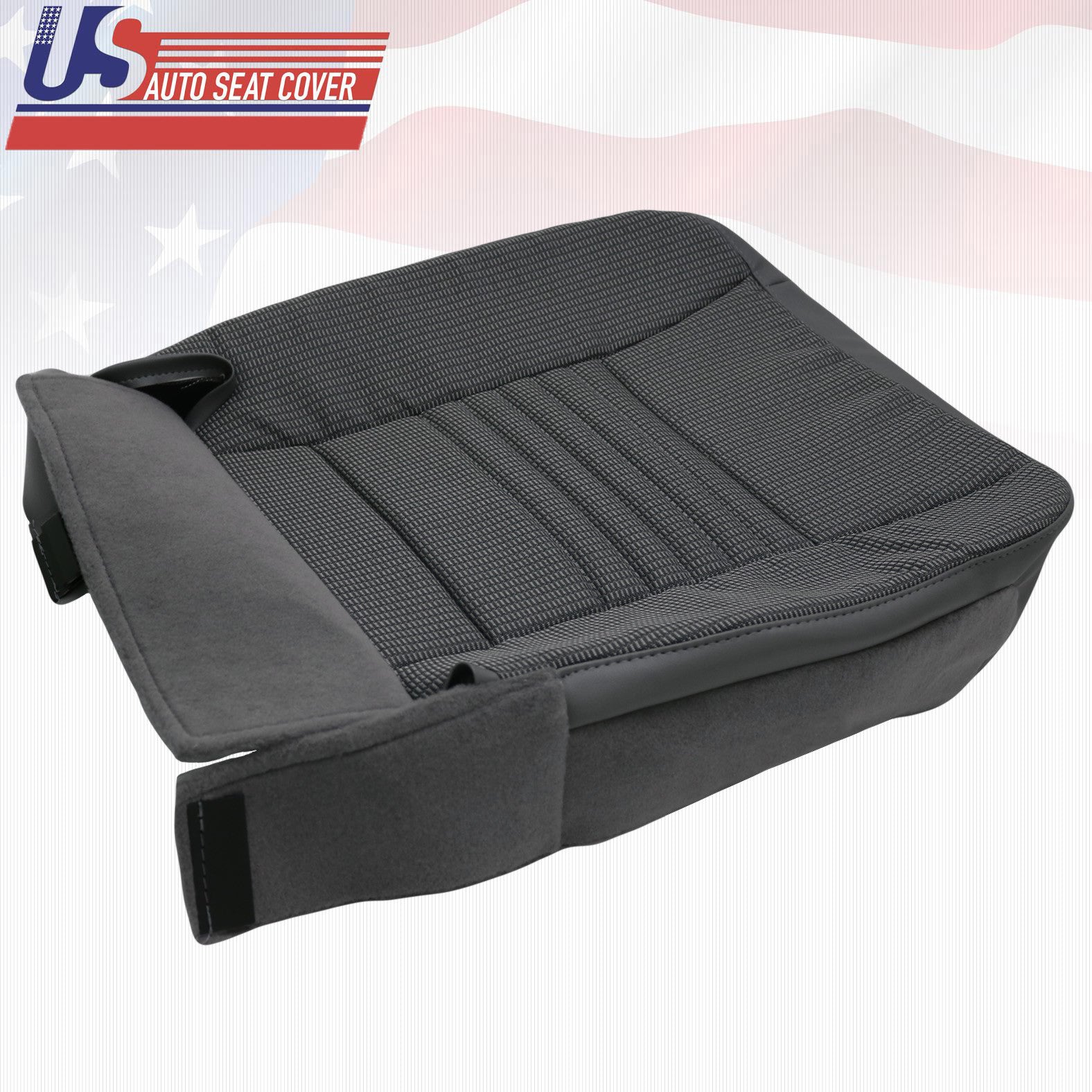 2006 2007 2008 For Dodge Ram Driver Bottom Cloth Seat Cover Medium Slate Gray