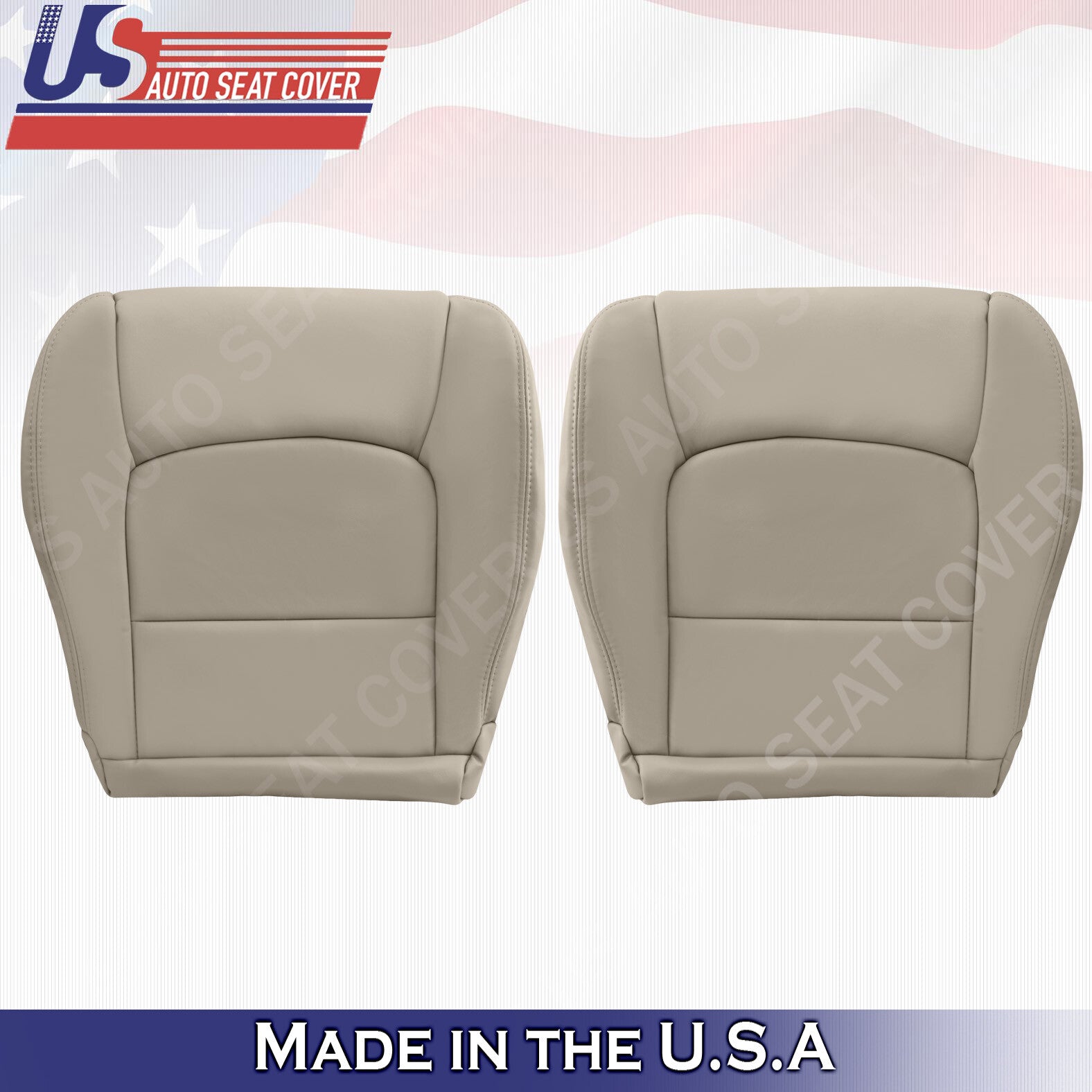 For Lexus 1998-2007 LX470 Safari Roof Rack -Driver Bottom Leather Seat Cover Tan