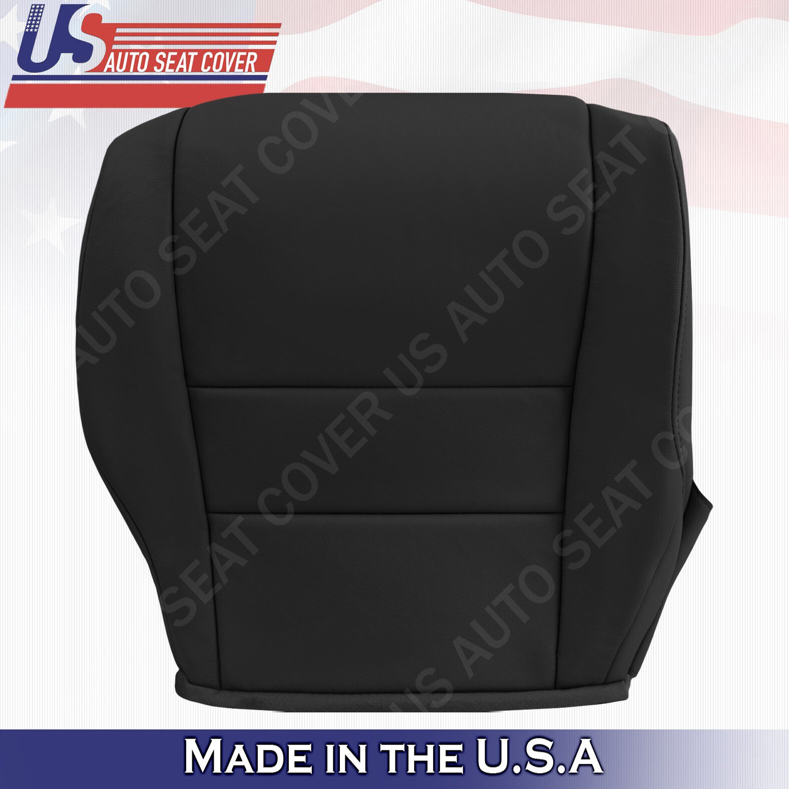 FITS 2007-2011 Honda CR-V Passenger Bottom Leather Replacement Seat Cover Black
