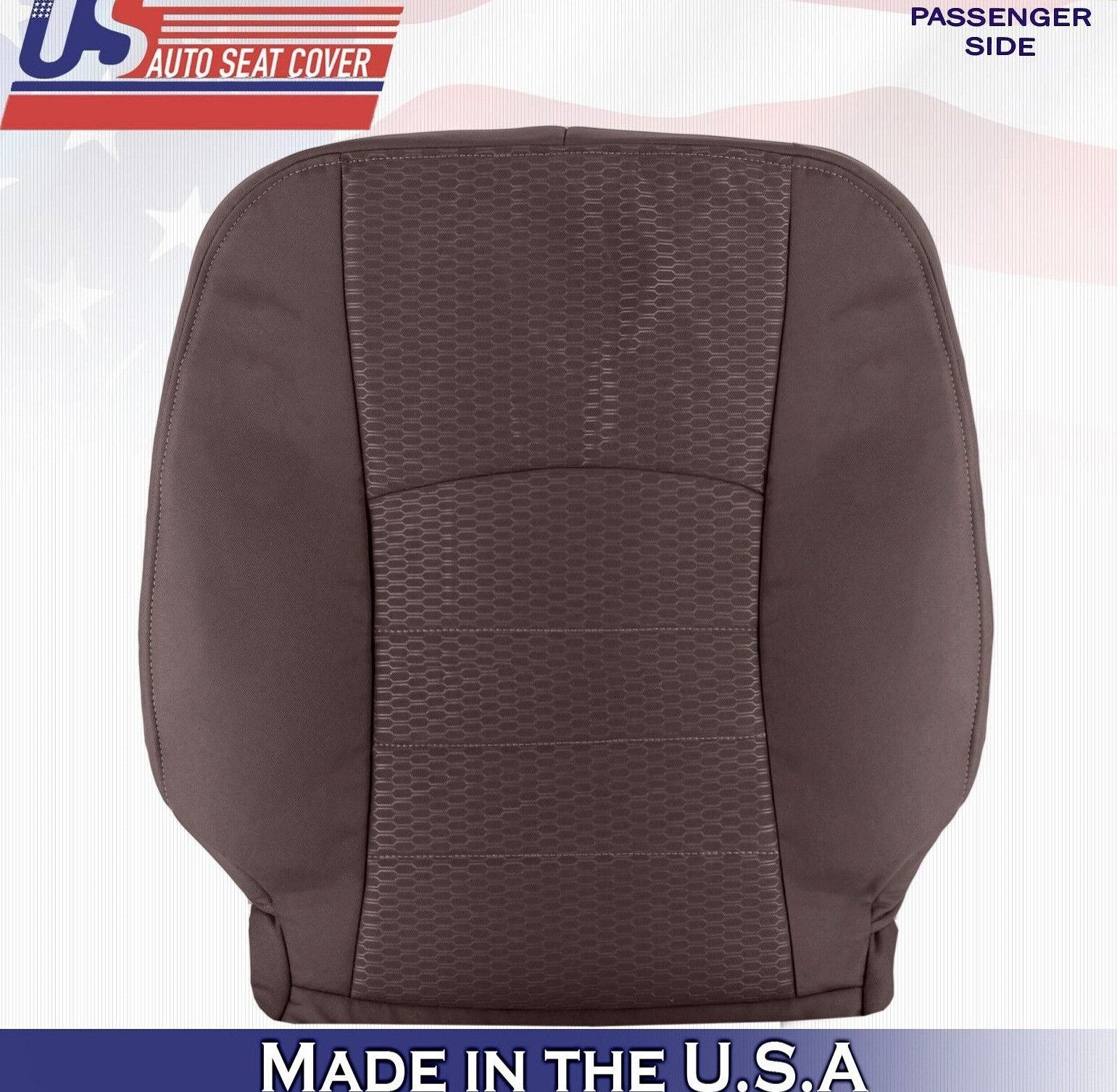 2016 2017 2018 For Dodge Ram 4500 5500 SLT Passenger Top Cloth Seat Cover Brown