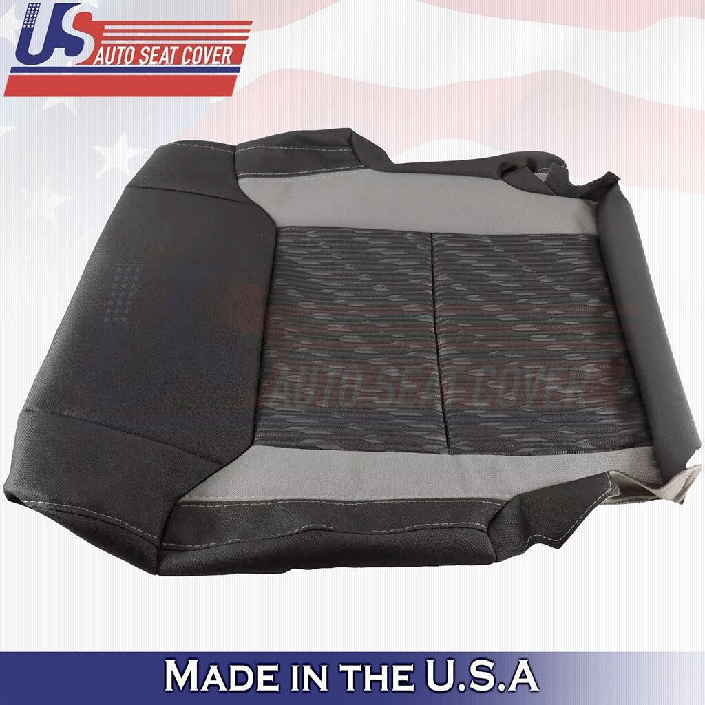 2018 2019 2020 2021 For Toyota Tundra Driver Top- Bottom Cloth Cover 2Tone Black