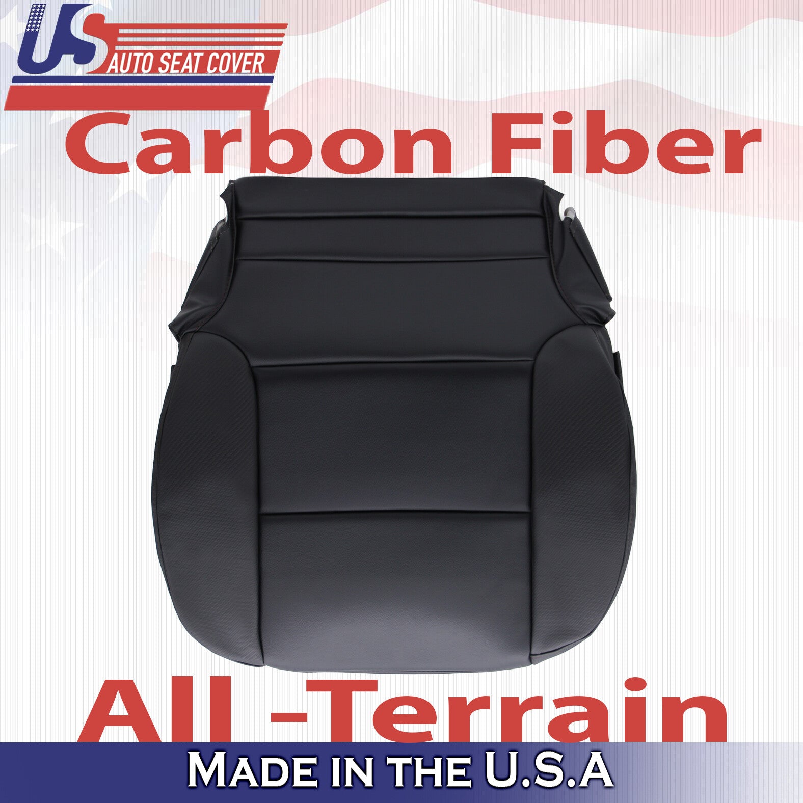 Passenger Bottom Leather Cover Black Fits For 2014 - 2019 GMC Sierra All-Terrain