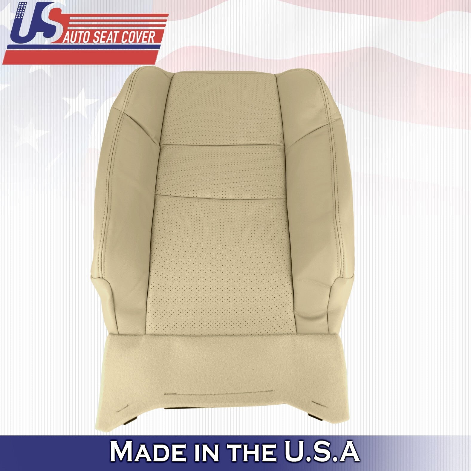 2011 2012 For Acura RDX Passenger Top & Bottom Synthetic Perf Leather Covers Tan