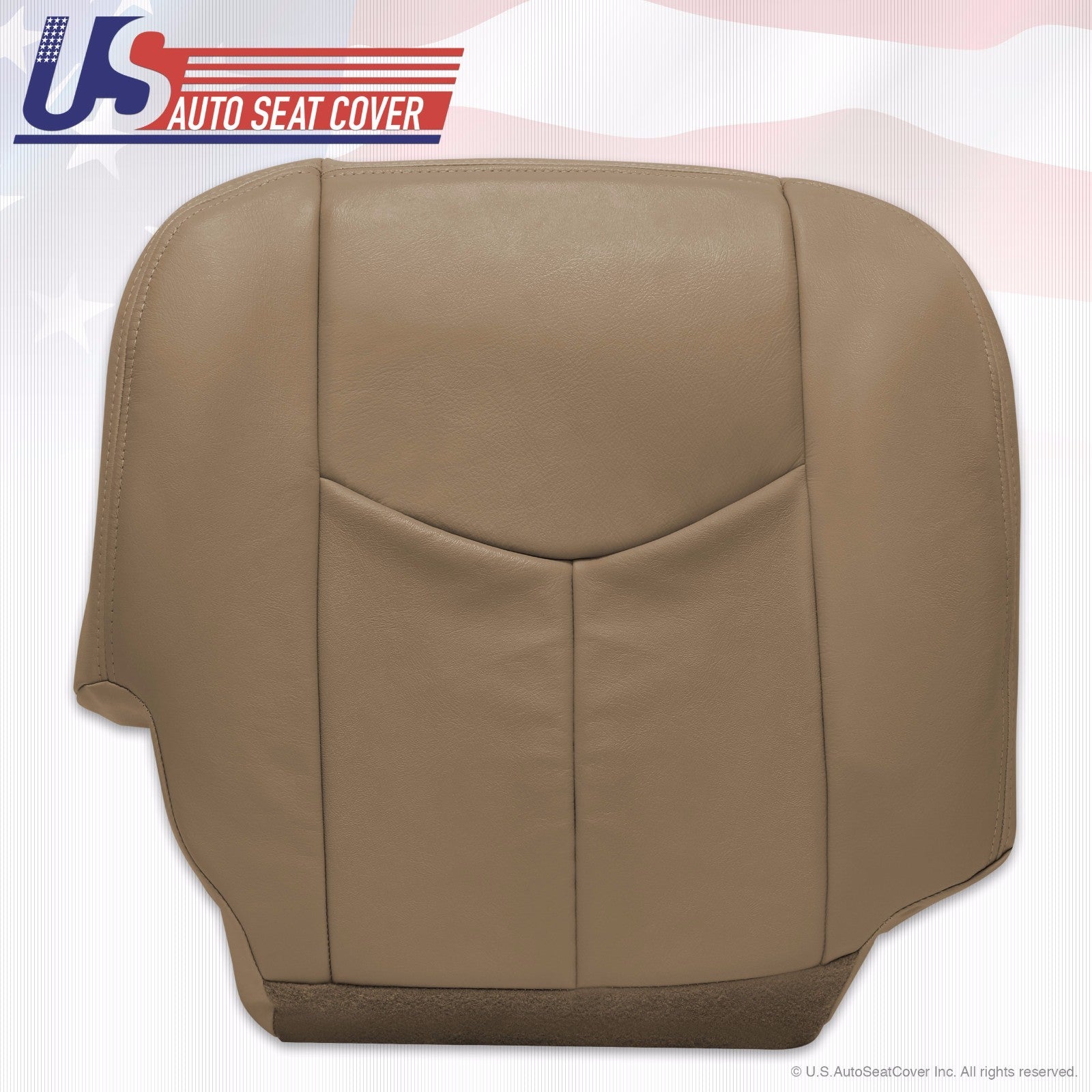 2003 To 06 GMC Sierra 1500 2500 3500 HD Upholstery leather seat cover Tan 52I