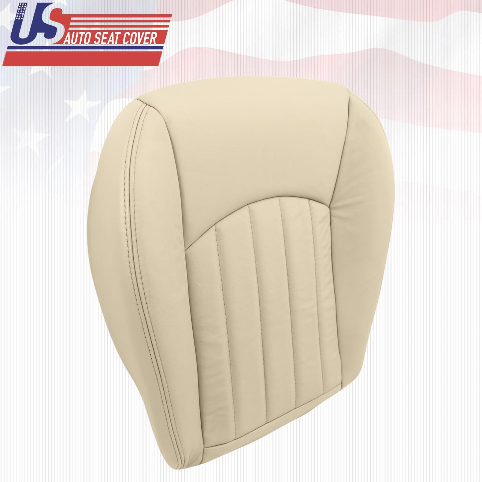 2002-2008 Jaguar X-Type Driver & Passenger Bottom (Vinyl) Seat Cover Light Tan