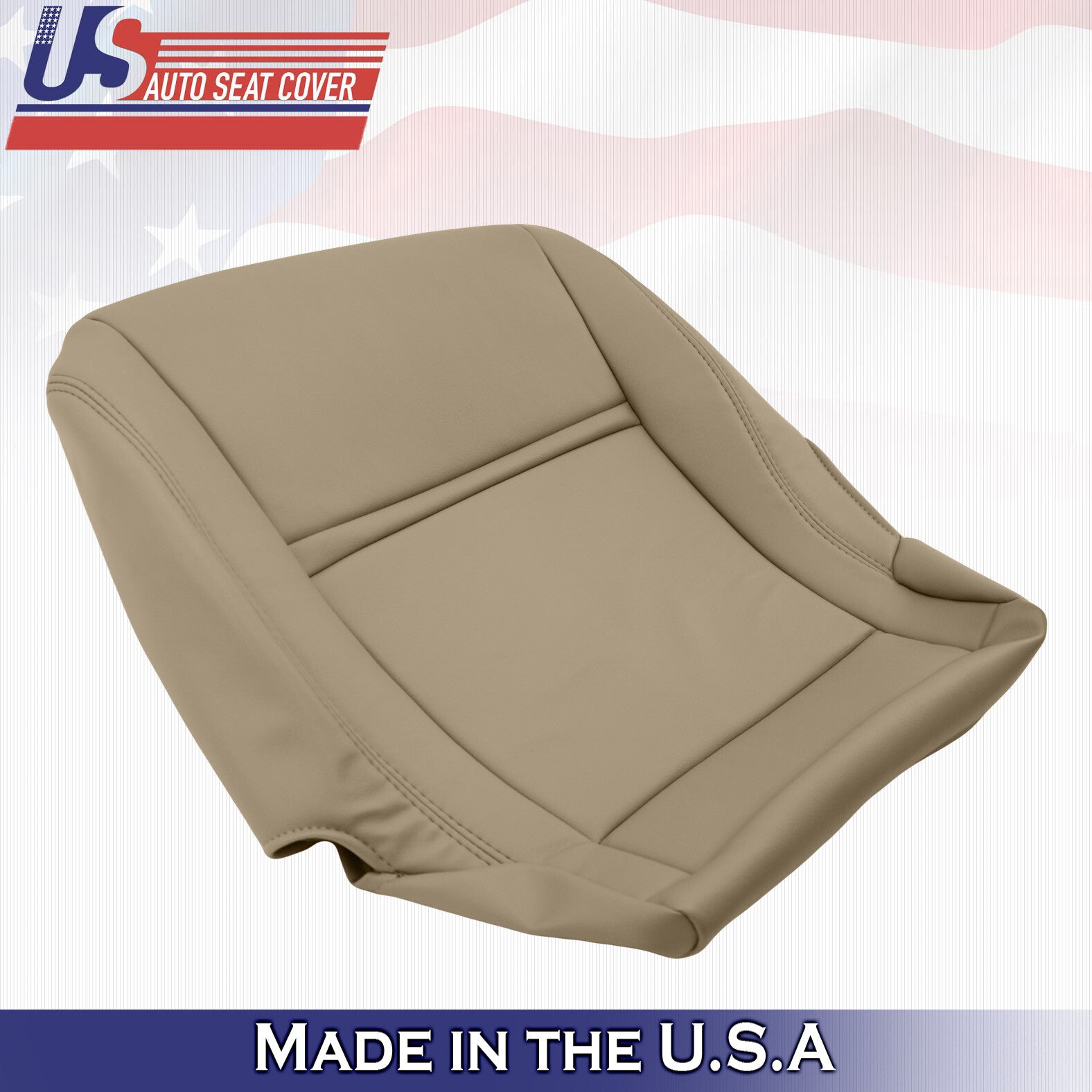 1990 - 1997 Front Driver Bottom Tan Leather Seat Cover Fits Toyota Land Cruiser