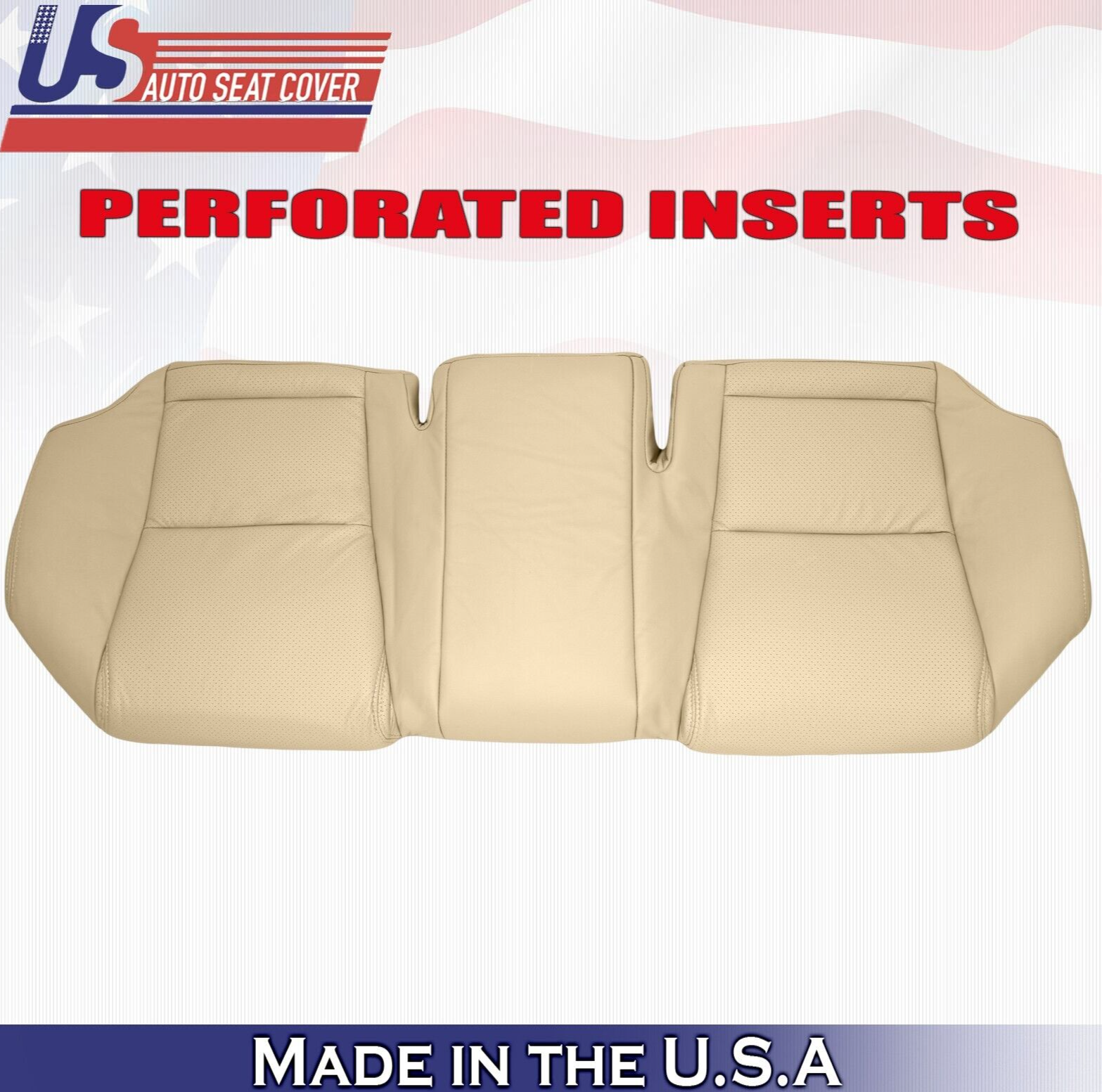 2007 For Lexus GS300 GS350 2nd Row Bench Bottom Perforated Leather Cover Tan