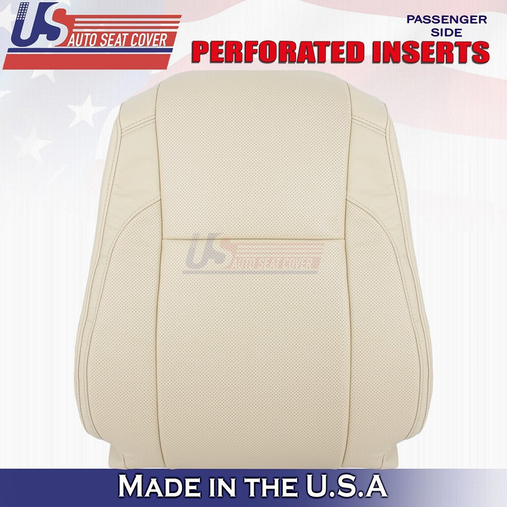 2017 2018 2019 Fits Toyota Highlander Passenger Top & Bottom Leather Cover Tan