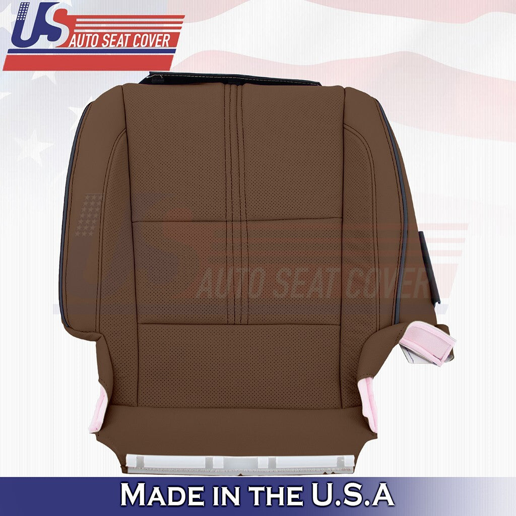 2017 to 2020 For Acura MDX Driver Bottom w/ Perforated Leather Seat Cover Brown