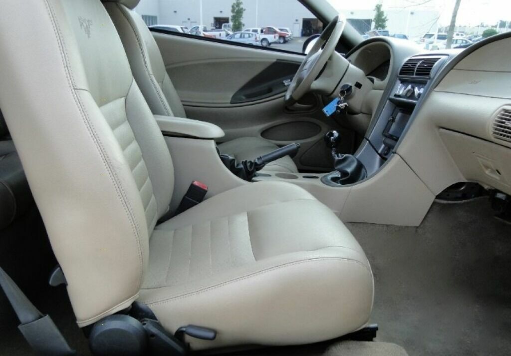 1999 To 2004 Ford Mustang GT Manual Driver Bottom Leather Seat Cover TAN