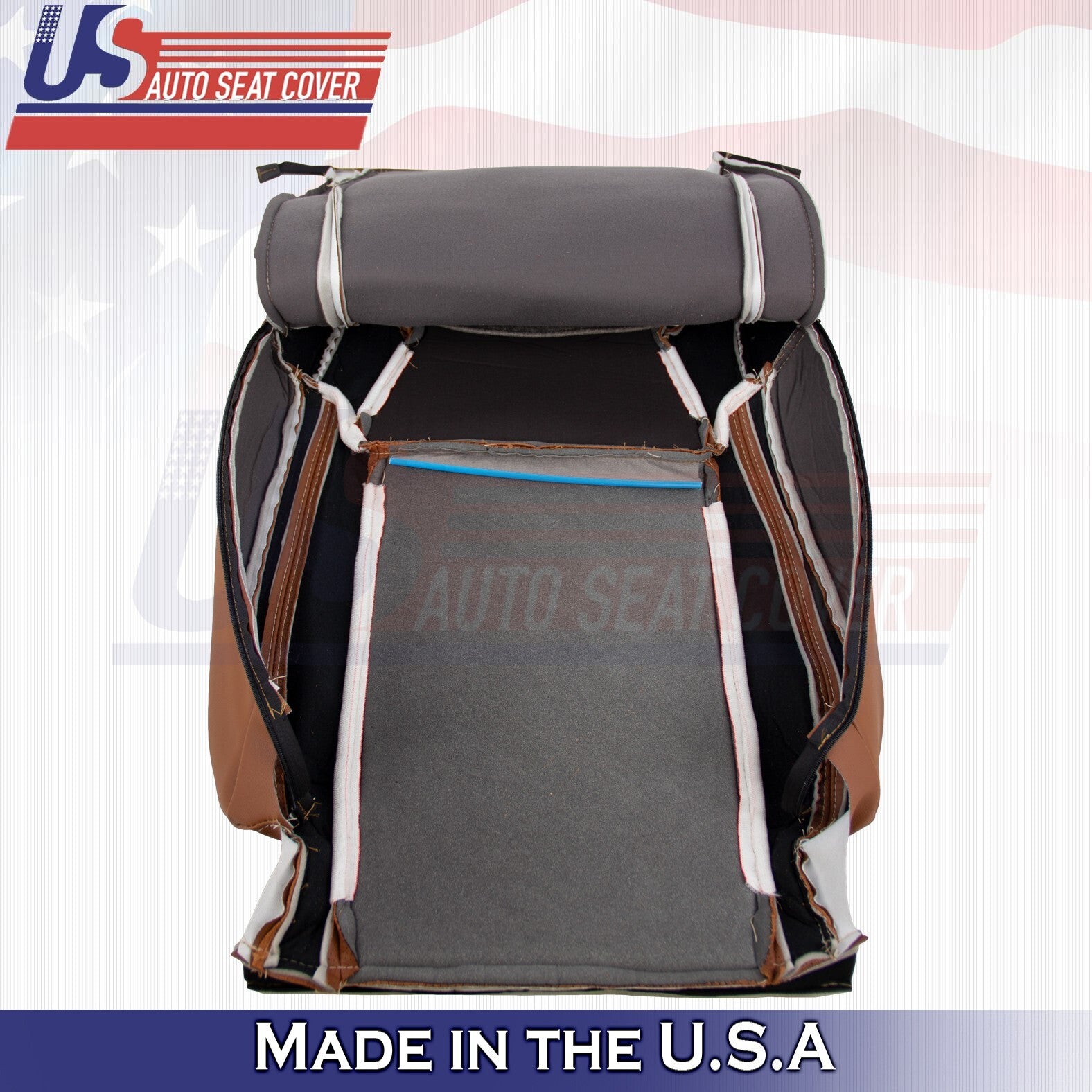 2016 2017 2018 Fits Toyota Tundra Passenger Top Leather Seat Cover Brown