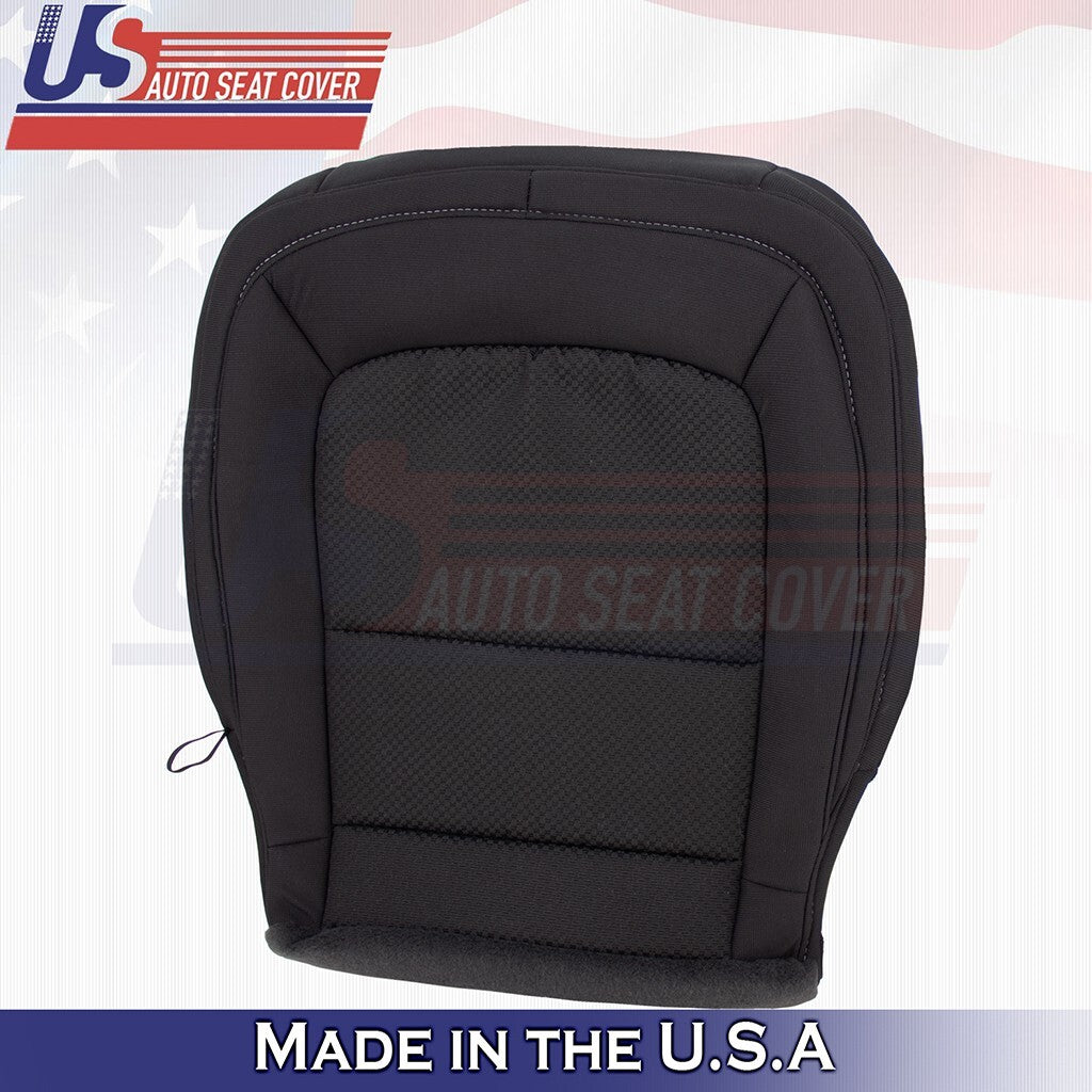 2019 2020 2021 For Chevy Colorado Front Passenger Bottom Cloth Seat Cover Black