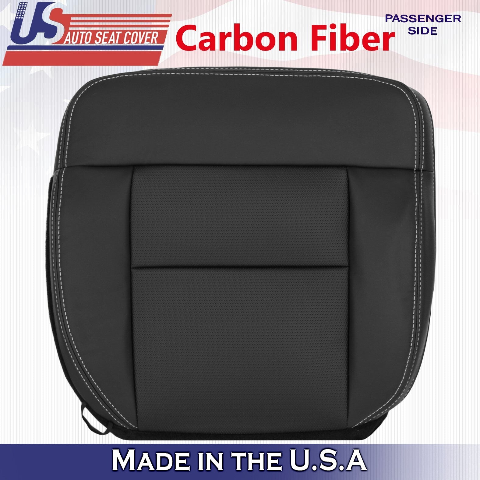 2004 to 2008 Fits Ford F150 FX4 Sport Passenger Bottom Leather Cover Black