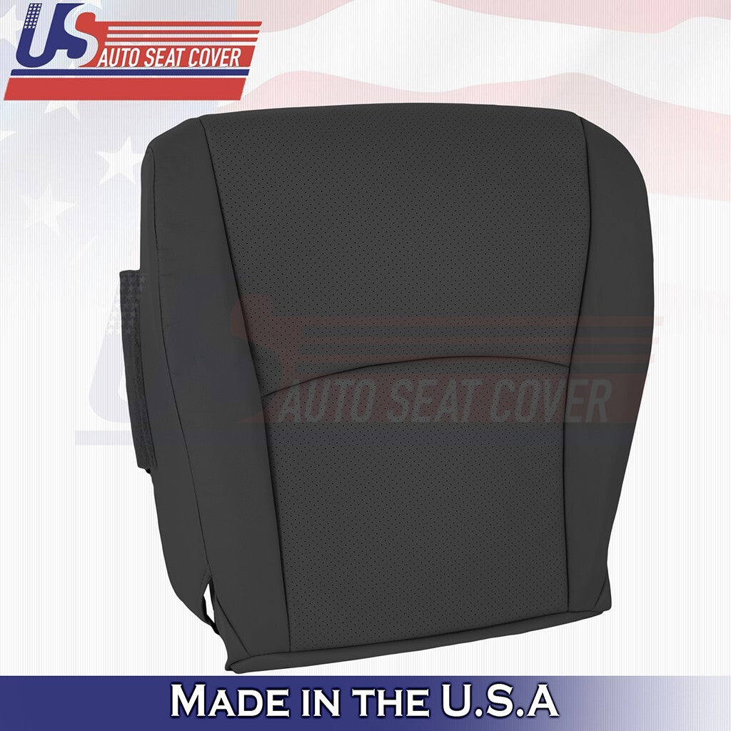 2004 to 2007 For Toyota Highlander Driver & Passenger Bottom Leather Cover Black