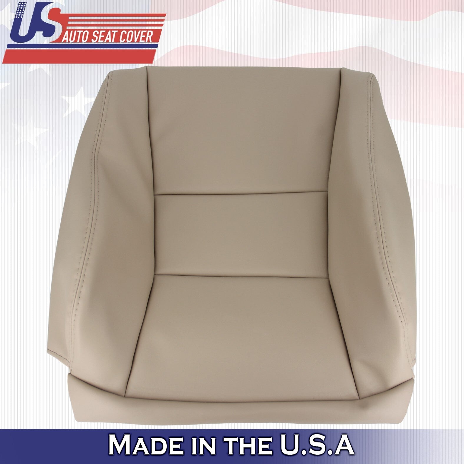 1995 to 1997 For Lexus LX450 Front Driver Top  Bottom Leather Seat Covers Tan