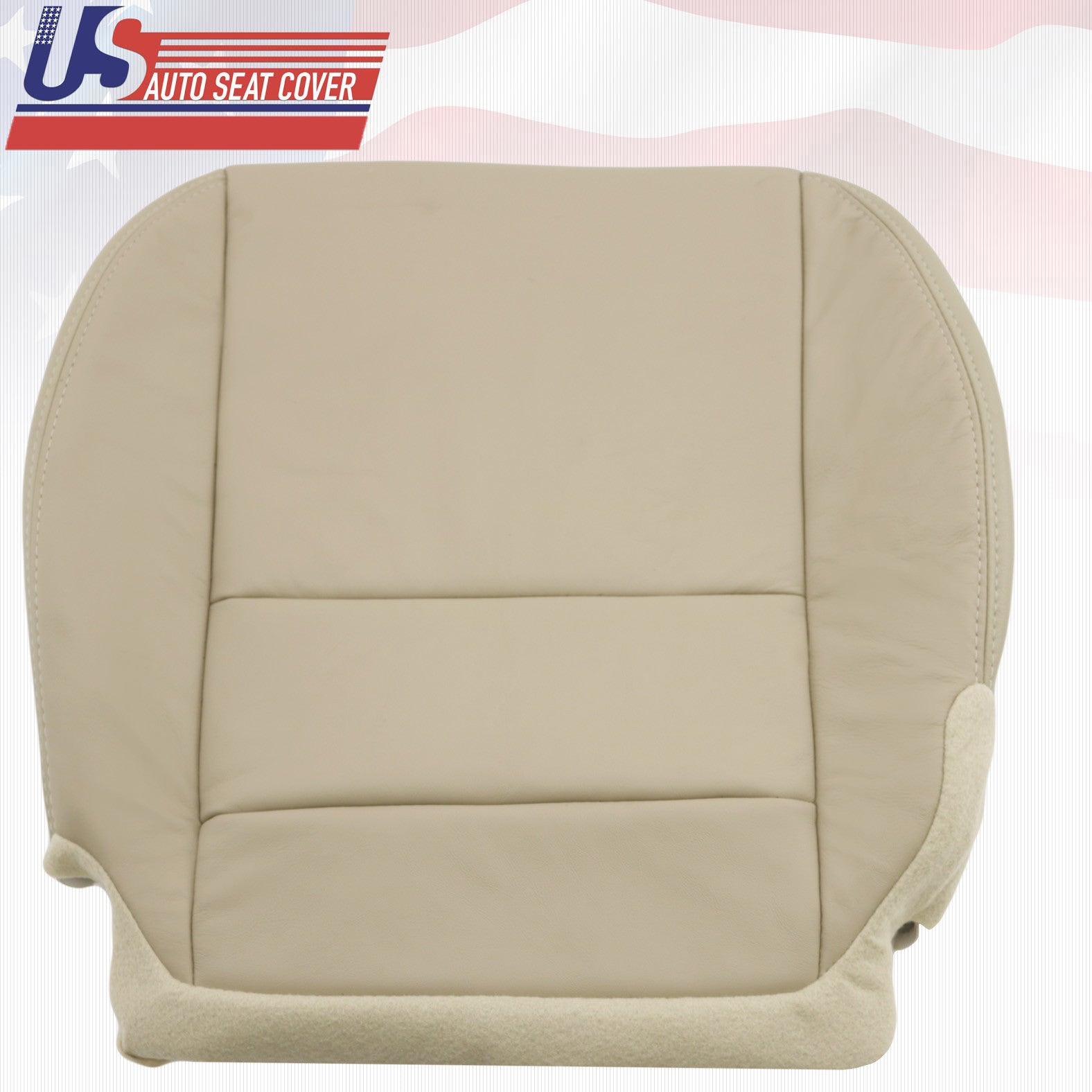 For 2007 - 2012 Acura MDX Driver Bottom Replacement Leather Seat Cover in TAN
