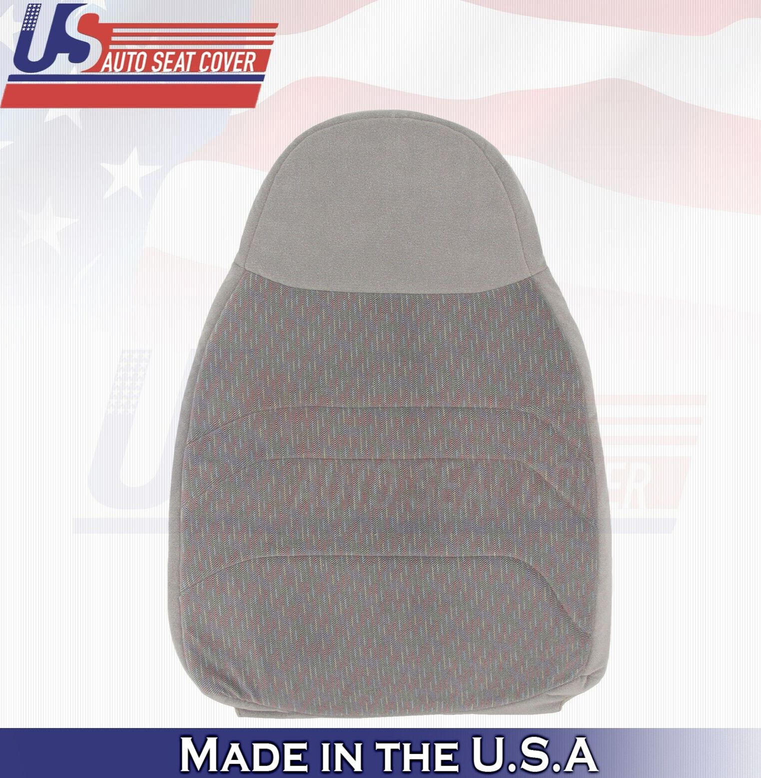 1994 1995 For Ford F150 F250 F350 XLT Front Driver Top Cloth Seat Cover Gray