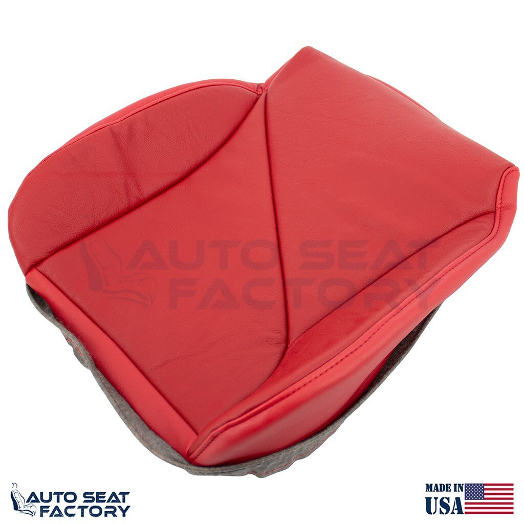 Replacement Fits 1996 Chevy Corvette Driver Side Bottom Red Vinyl Seat Cover