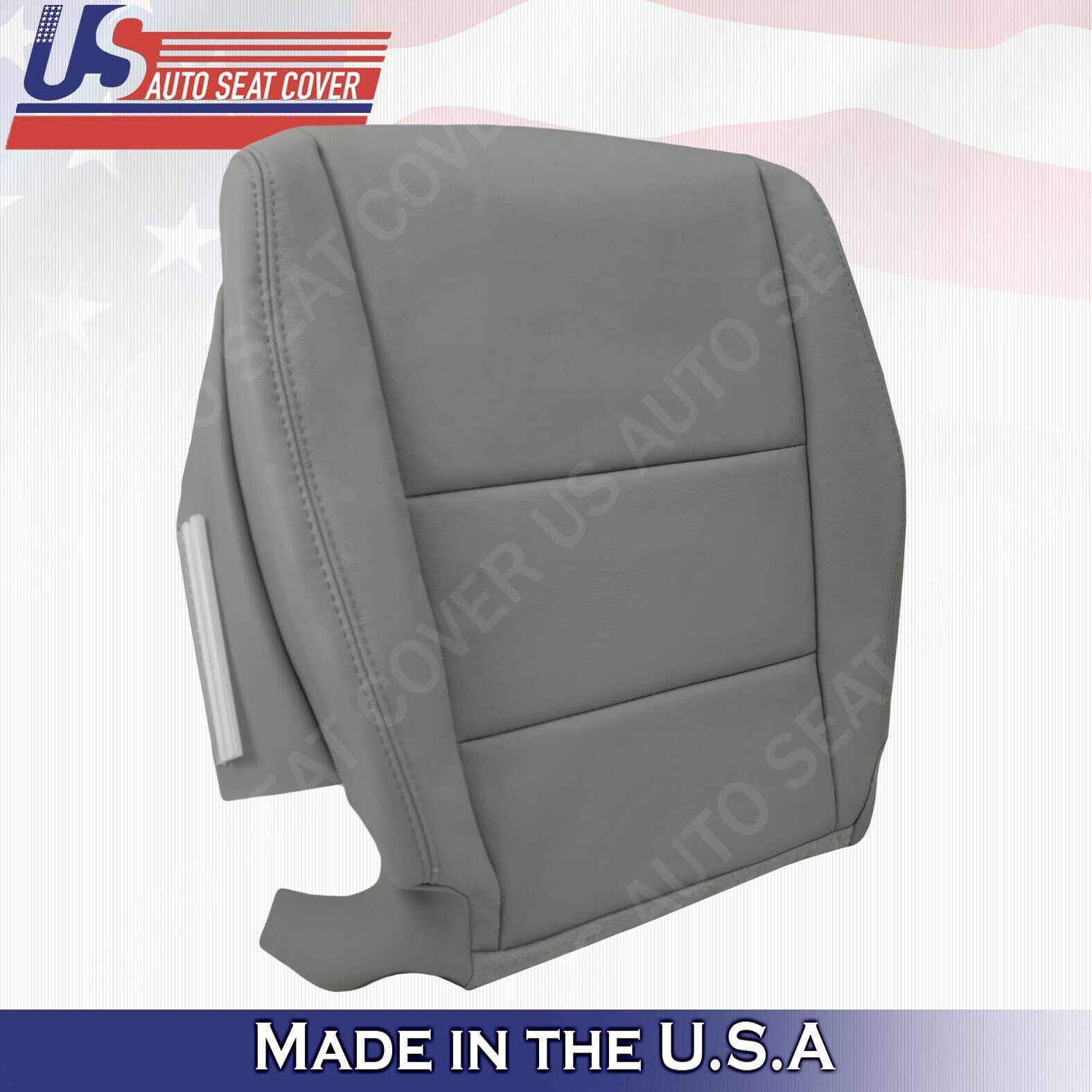 2008 to 2012 For Honda Accord Sedan 2x Top & 2x Bottom Leather Seat Covers Gray