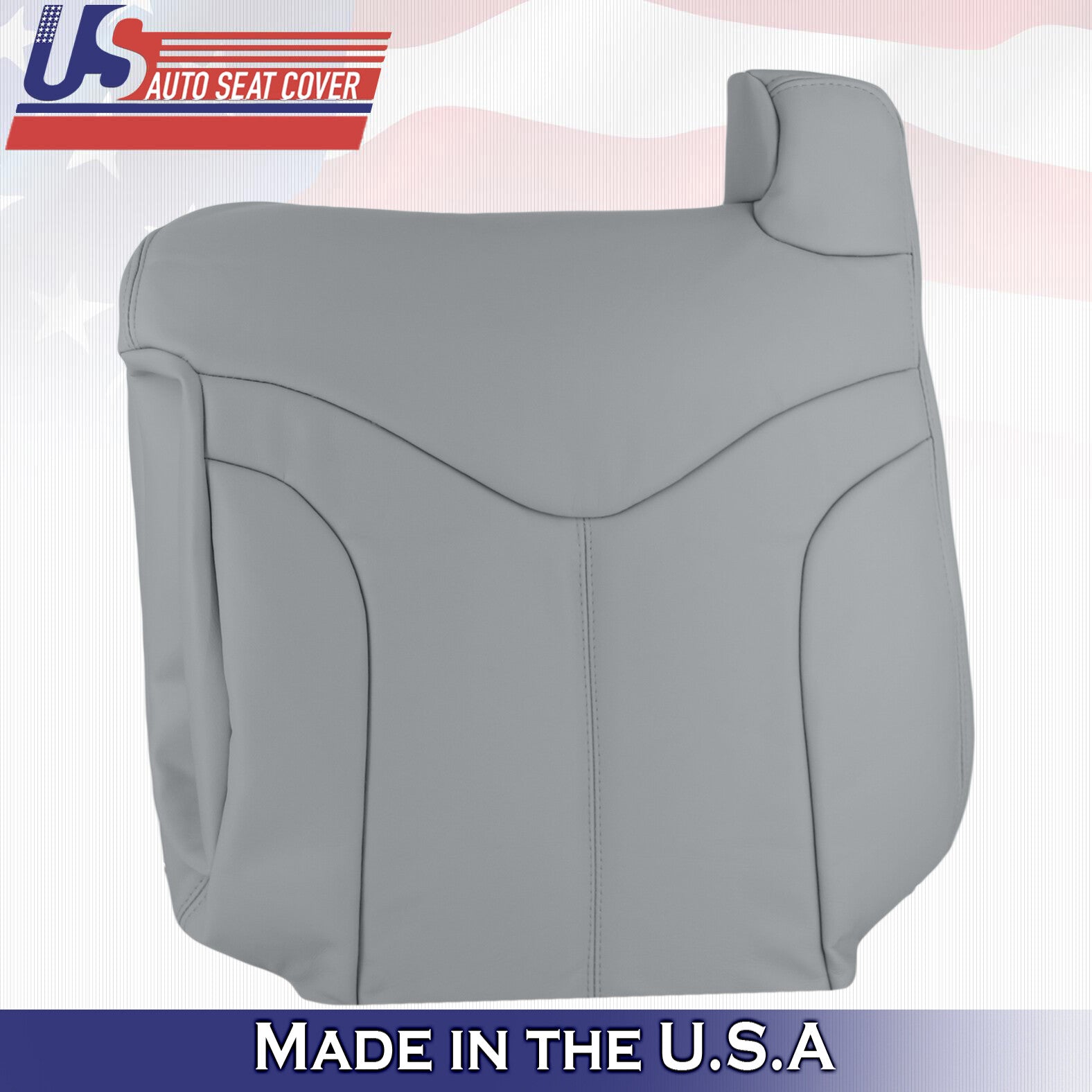 2001 2002 For GMC Yukon XL SLT SLE Driver & Passenger Top Leather Covers Gray