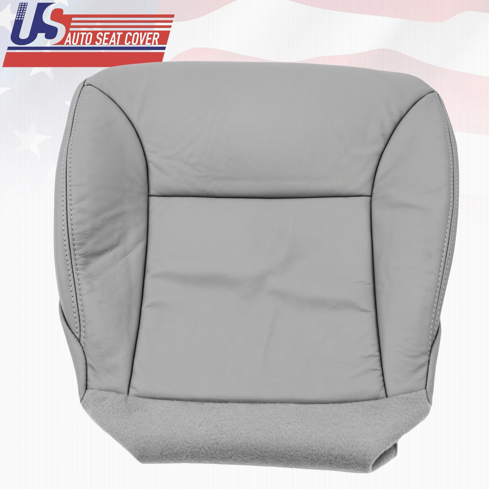 Fits 2002 - 2006 Lexus ES300 ES330 PASSENGER BOTTOM Leather Seat Cover Gray