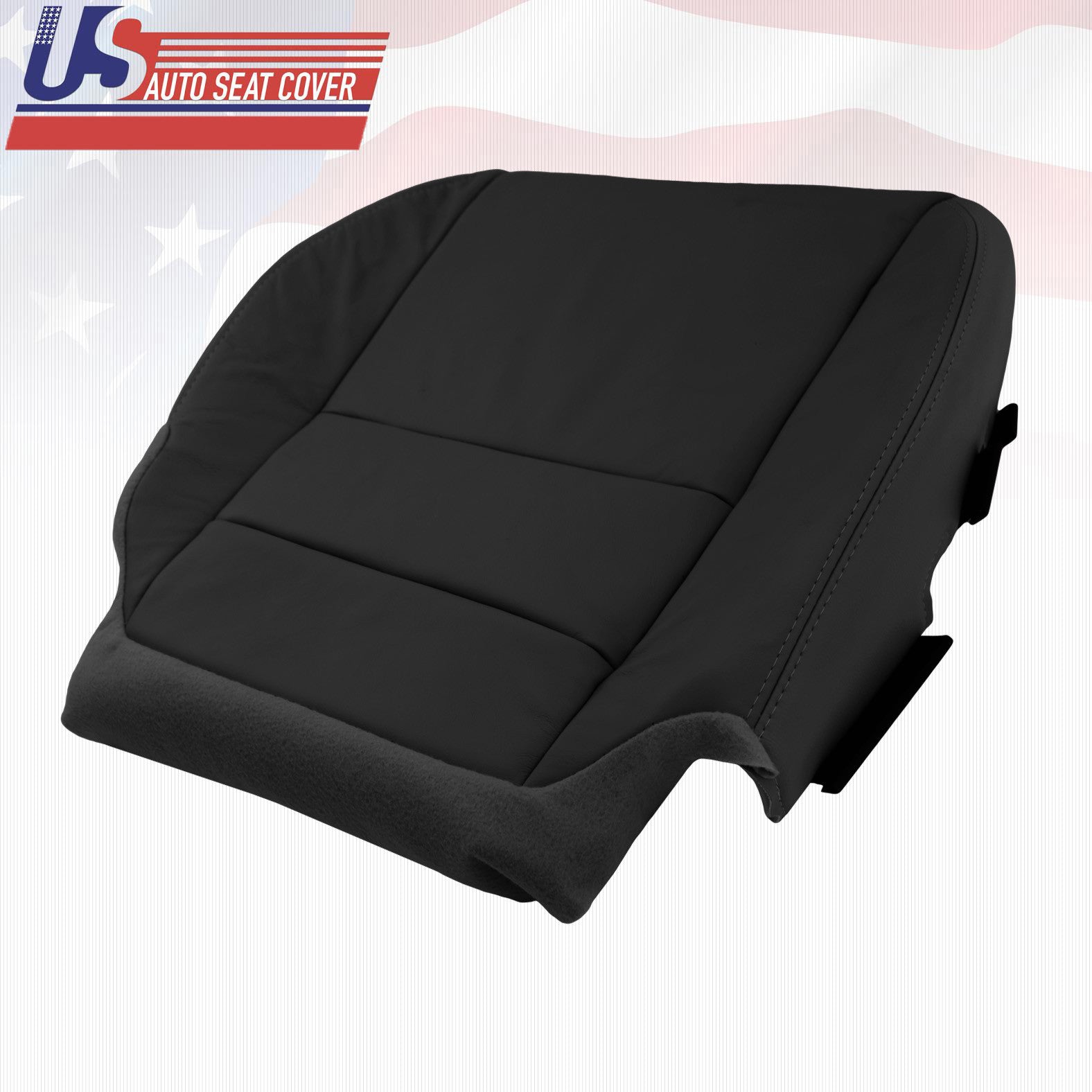 For 2007 08 09 10 11 Acura MDX Driver bottom Leather Seat Cover in shade BLACK