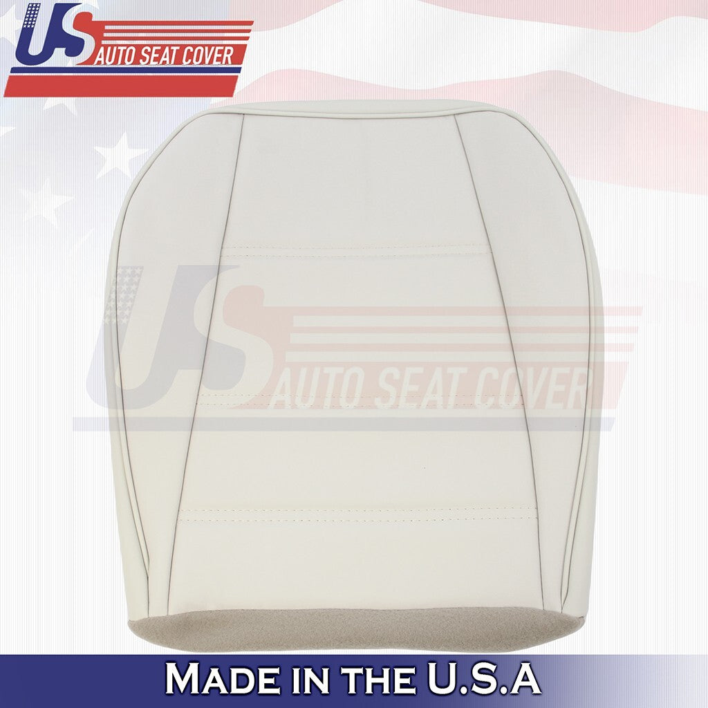 1991-2004 Fits Ford Mustang V6 Front PASSENGER Bottom Leather Seat Cover White