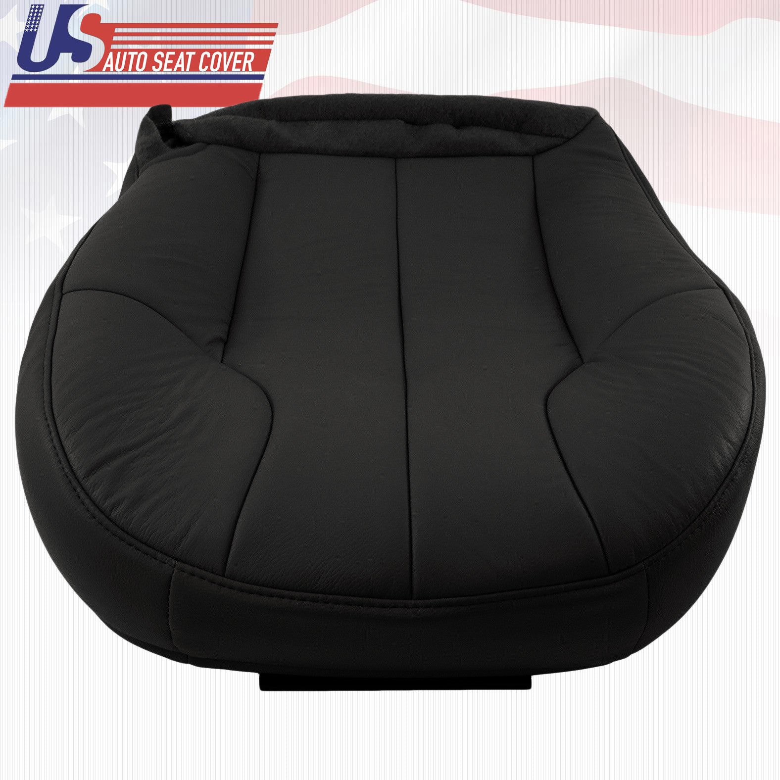 1999 2001 Fits Jeep Grand Cherokee Driver Bottom Leather Seat Cover Black