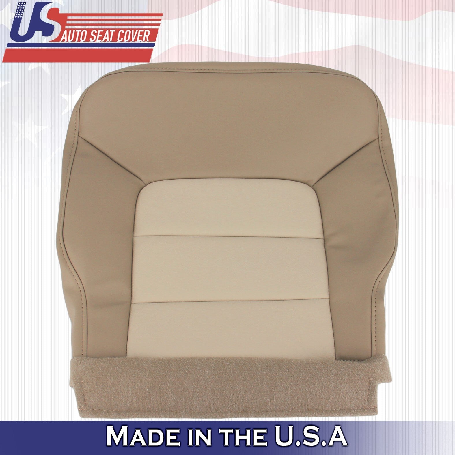 2003 For Ford Expedition Eddie Bauer 2nd Row Passenger Bottom Leather Cover Tan