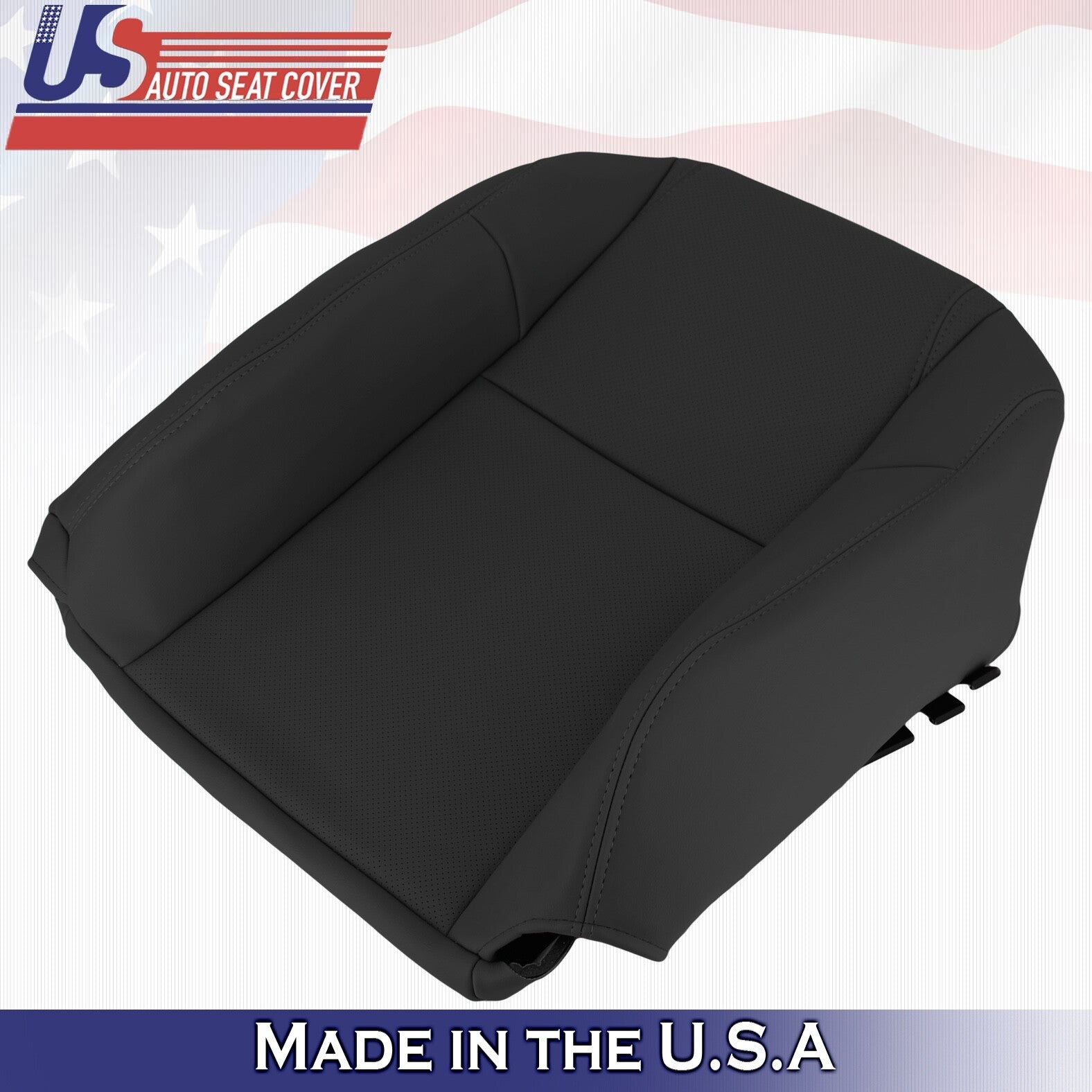 2003 to 2005 Fits Honda Pilot Driver&Passenger Top Synthetic Leather Cover Black
