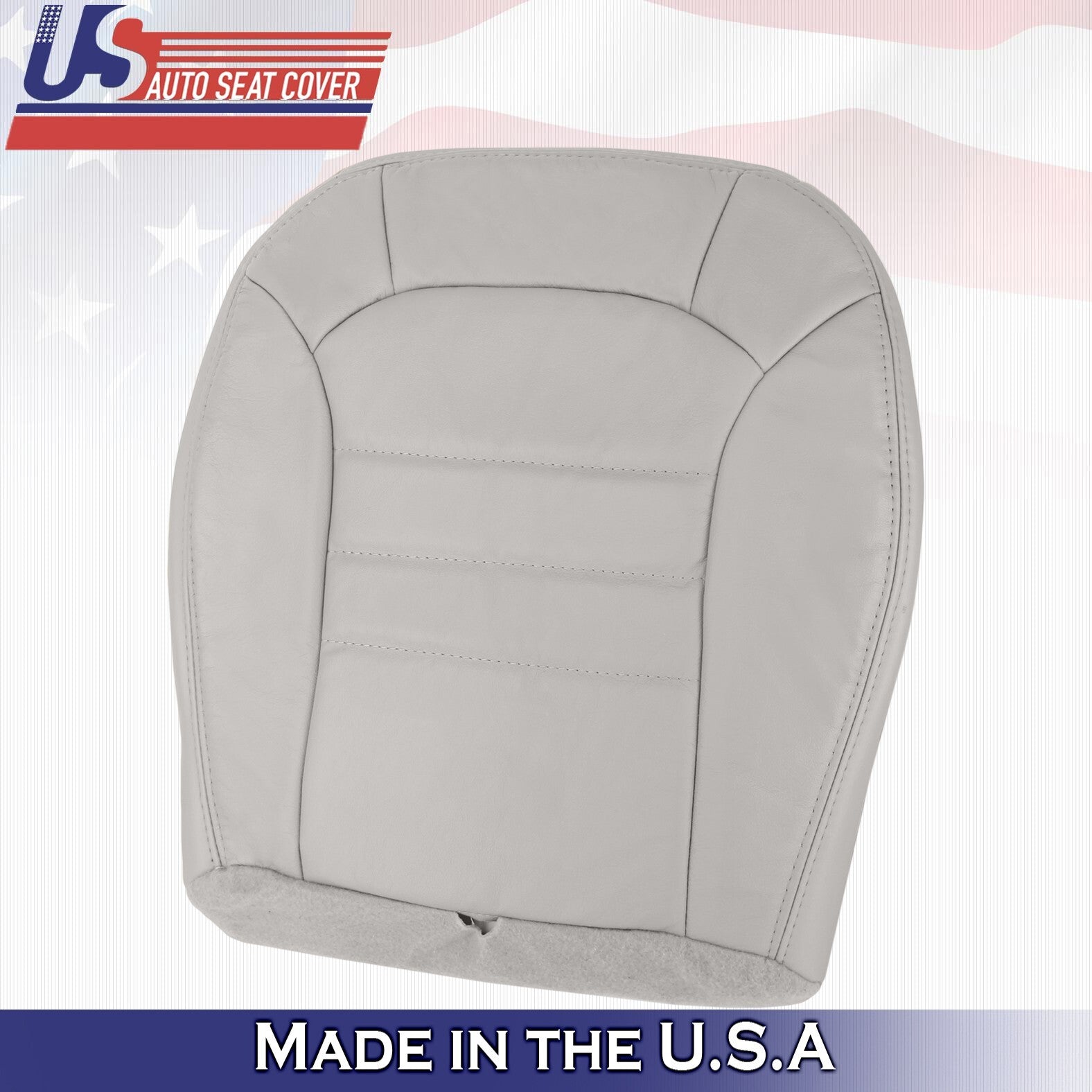 2002 2003 2004 For Jeep Liberty Driver Bottom & Top Leather Cover Light Taupe