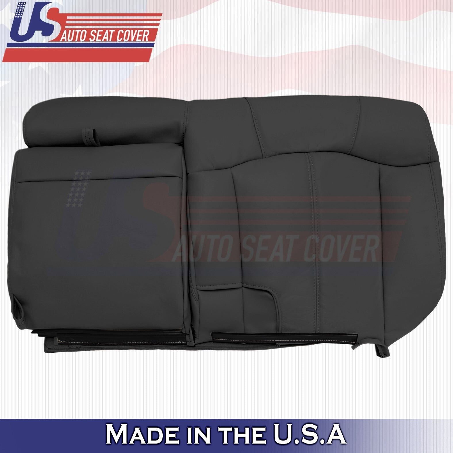1999-2002 Fits Chevy Tahoe Rear Driver Top&Center Console Leather Cover Graphite