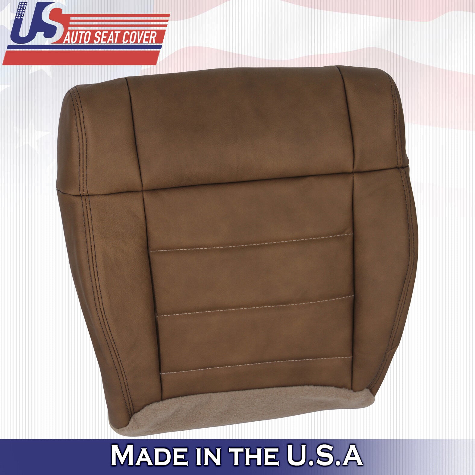 For 2009 2010 Fits Jeep Wrangler Rubicon Driver Bottom Leather Seat Cover Dk Tan