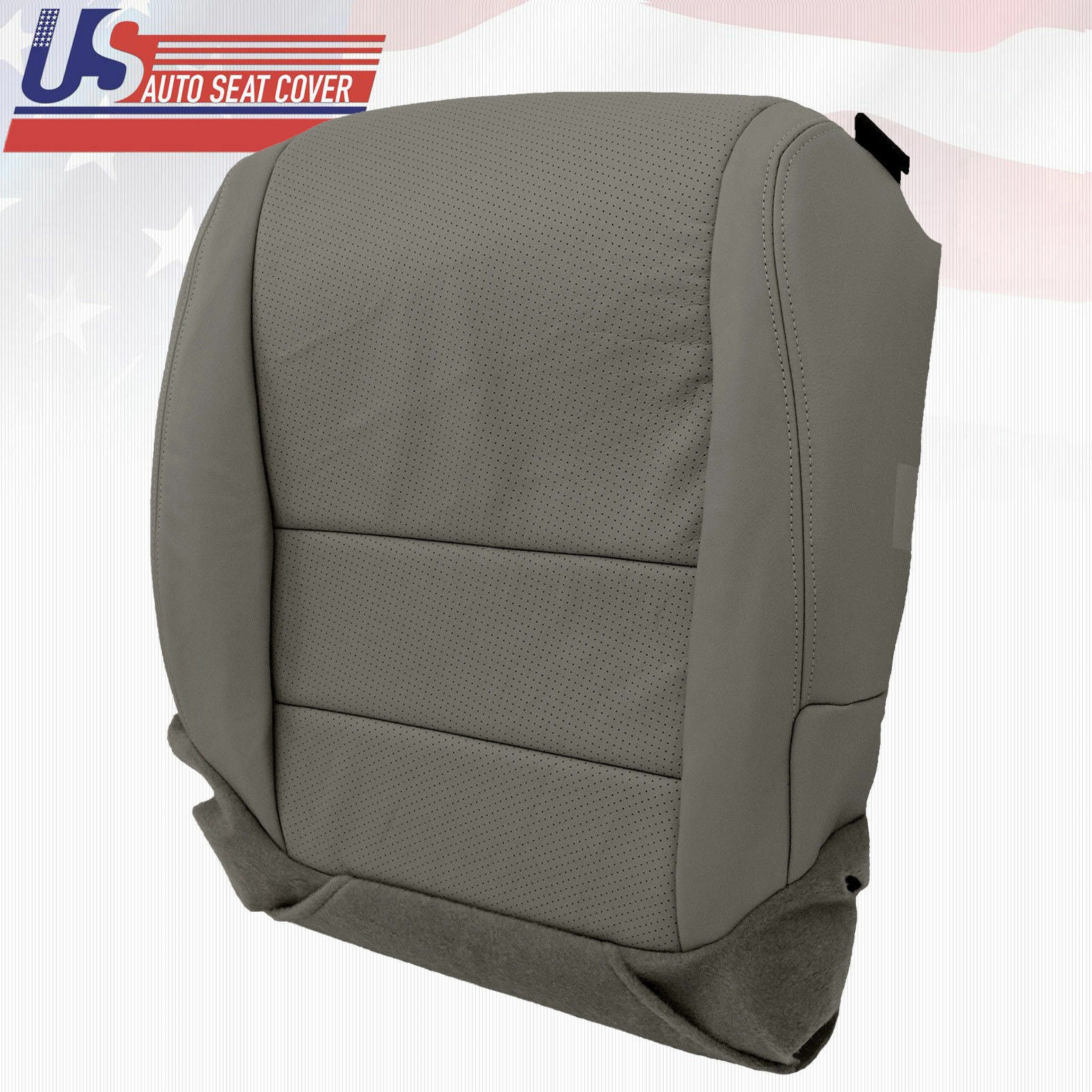 Fits 2005 Acura TL Front Driver Bottom Replacement Cover Perforated Leather Gray