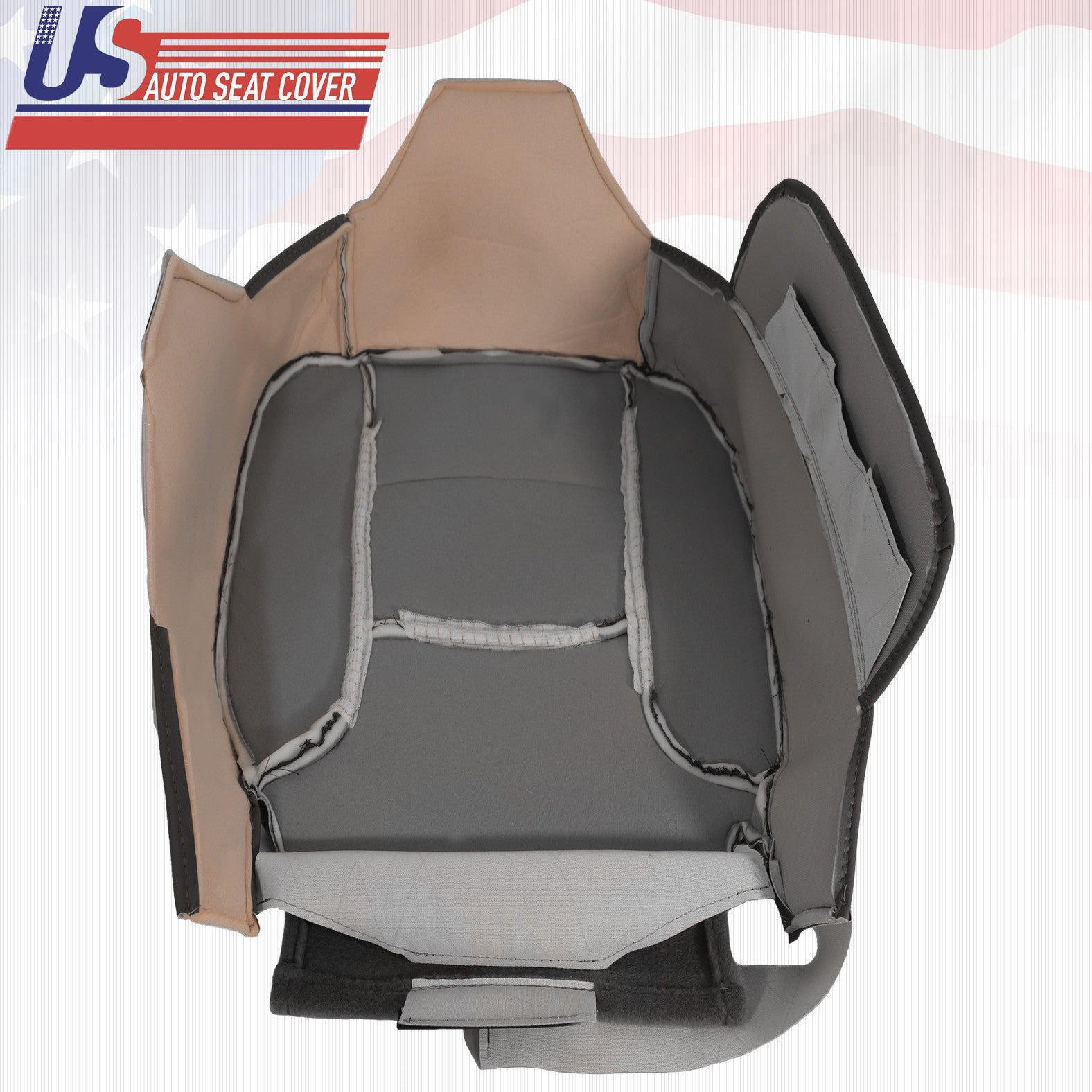 2002 to 2005 Fits Dodge Ram 1500 ST Driver & Passenger Bottoms Cloth Cover Tan