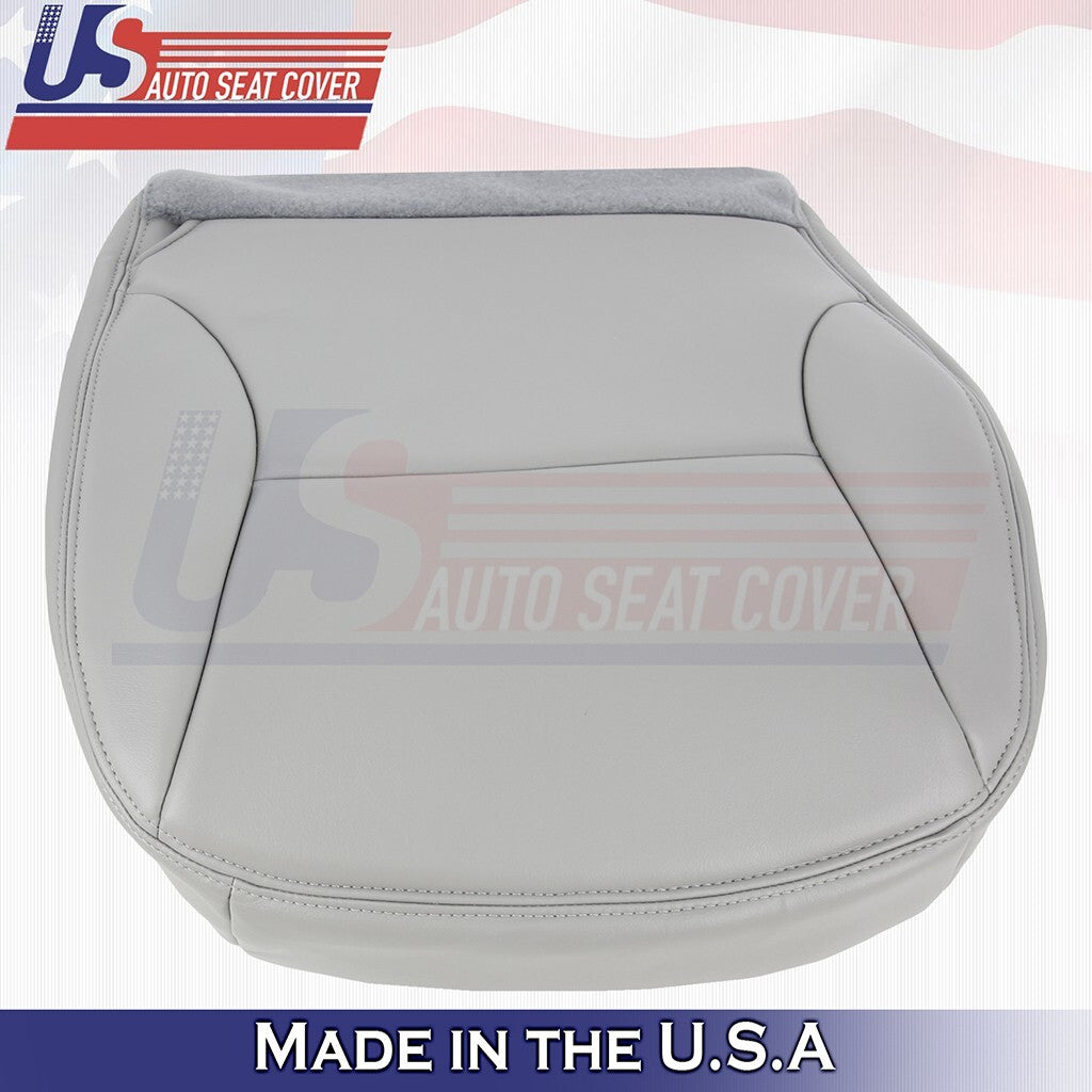Driver & Passenger Bottoms-Tops Leather Seat Cover Gray For 1997 1998 Ford F150