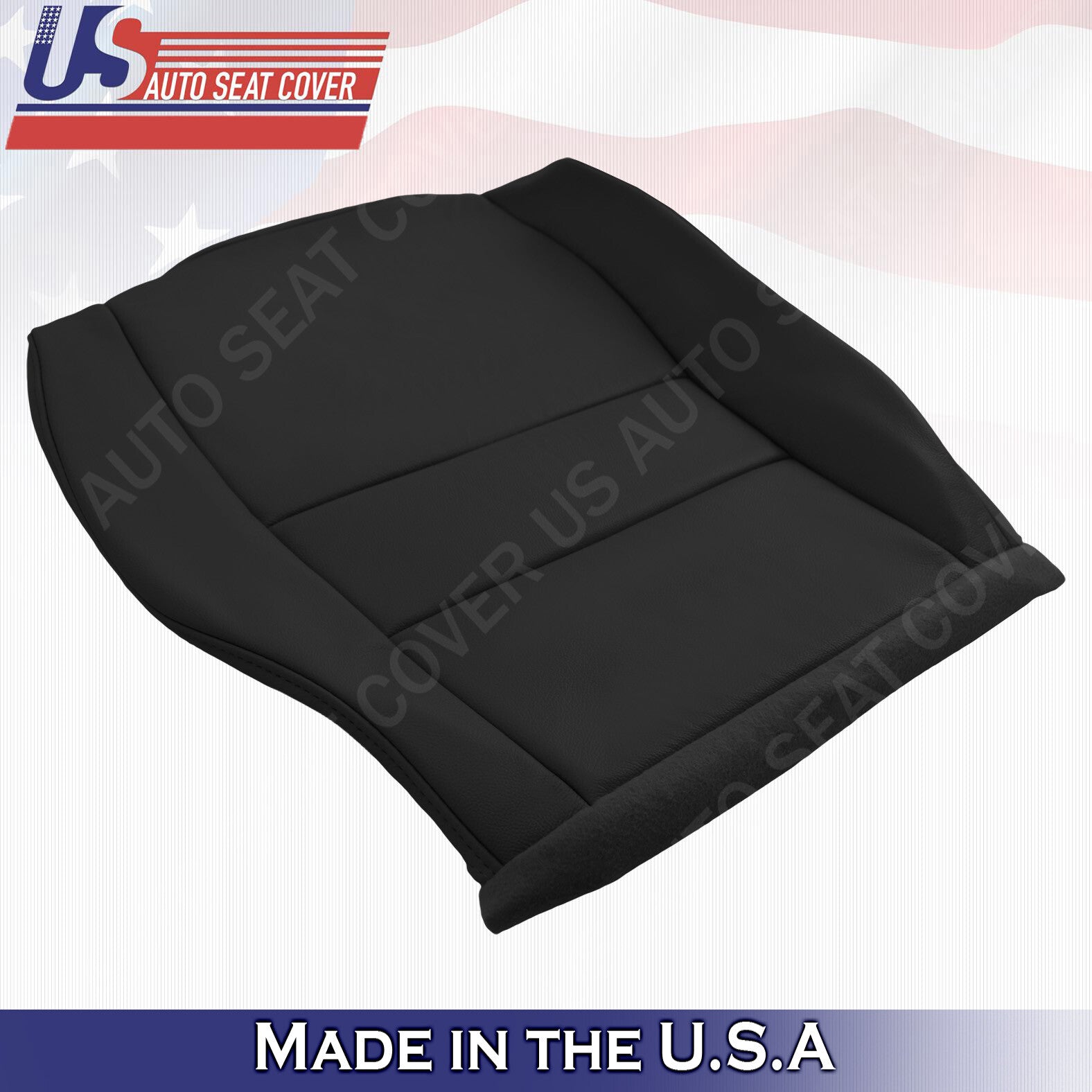 FITS 2007-2011 Honda CR-V Passenger Bottom Leather Replacement Seat Cover Black