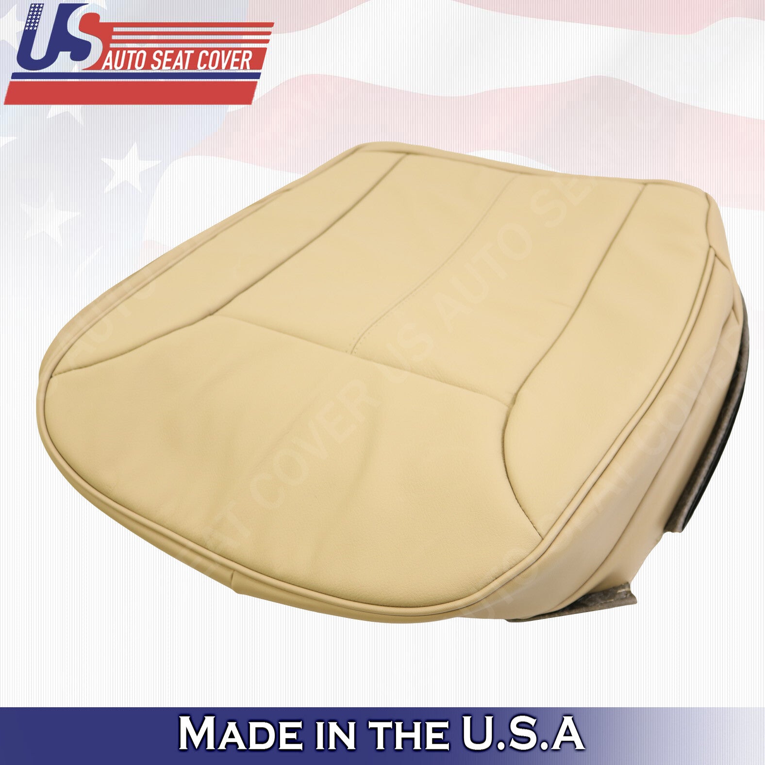 2010 2011 2012 Fits Mercedes Benz GL Passenger Bottom Leather Seat Cover Tan