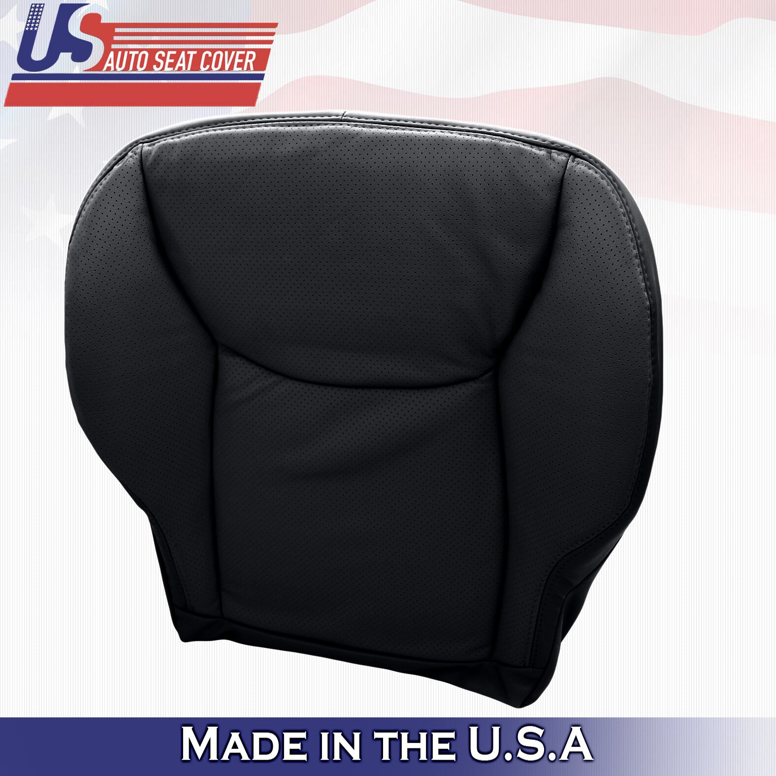 2000 to 2002 for Mercedes Benz S Class Passenger Bottom Leather Seat Cover Black