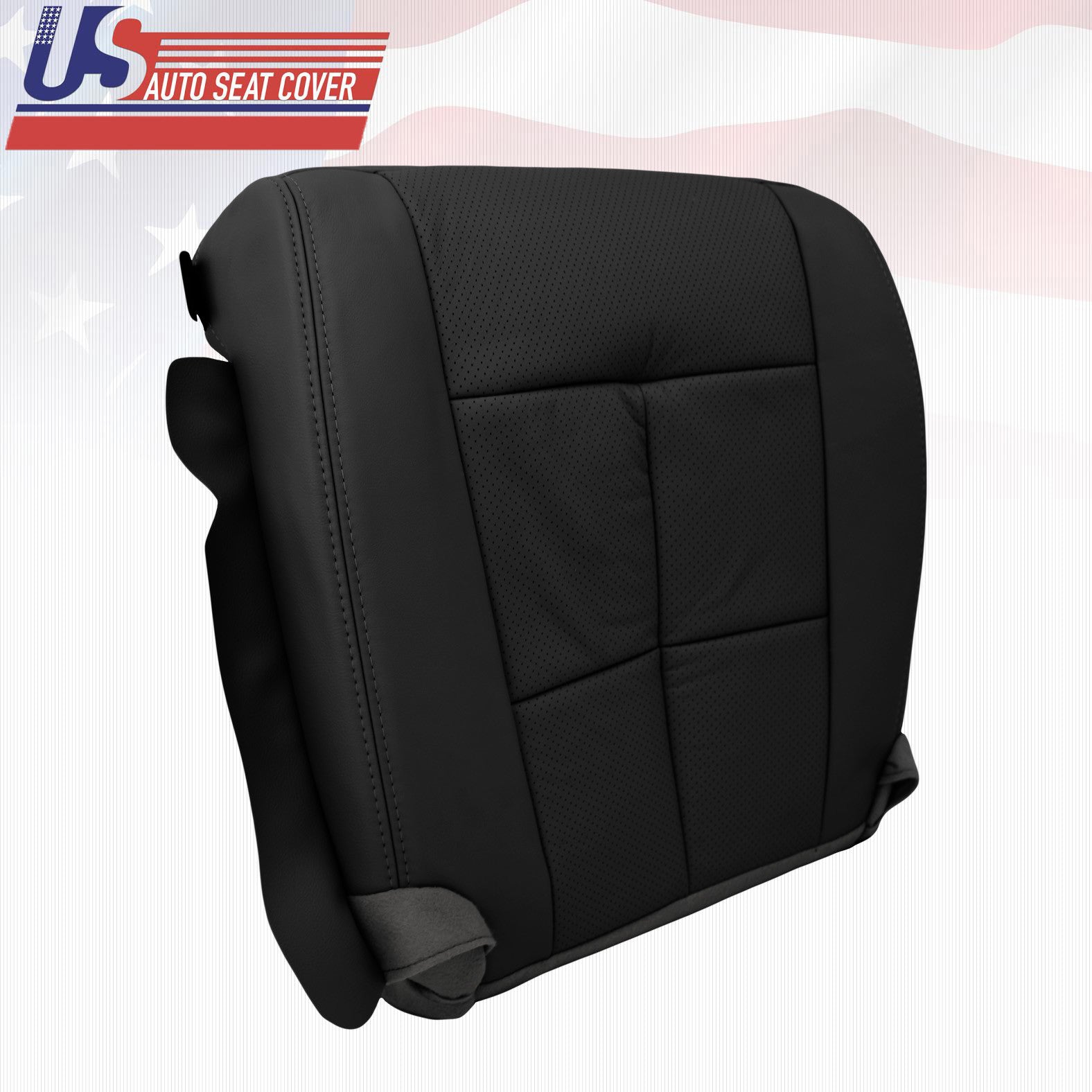 07-12 Lincoln Ultimate Driver Bottom Seat Cover in Leather Charcoal Black