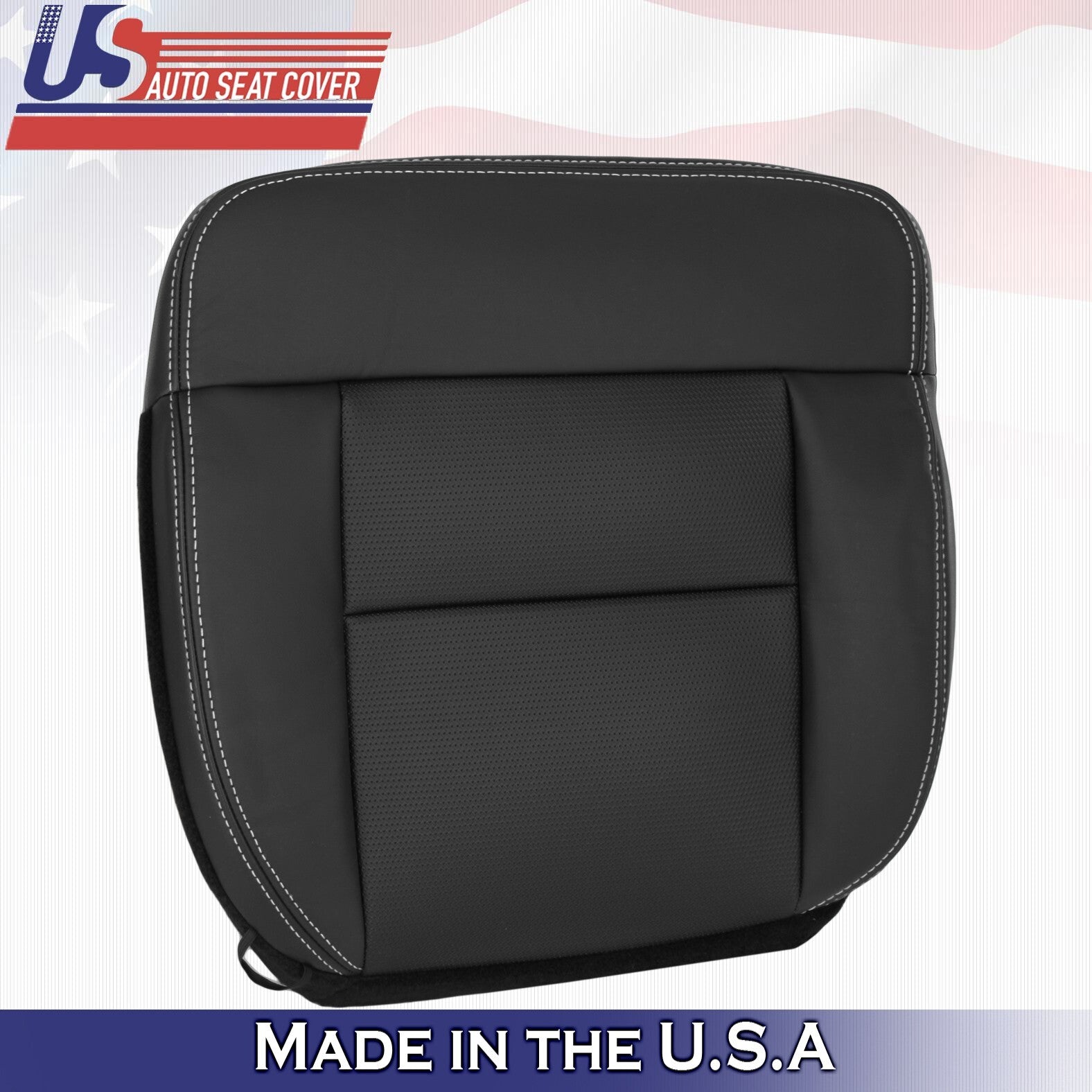 2004 to 2008 Fits Ford F150 FX4 Sport Passenger Bottom Leather Cover Black
