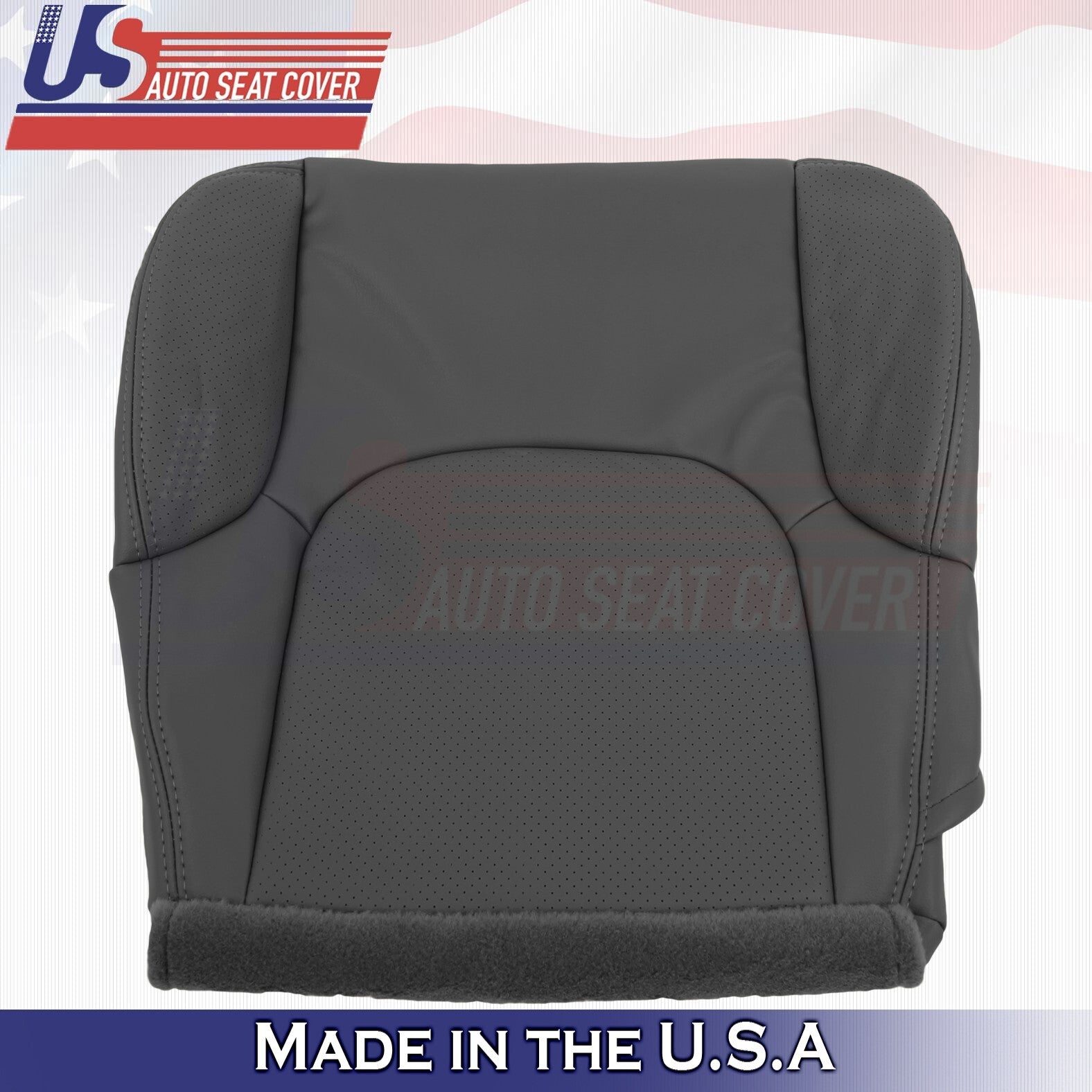 2005 to 2021 For Nissan Frontier Passenger Top & Bottom Leather Seat Covers BLK
