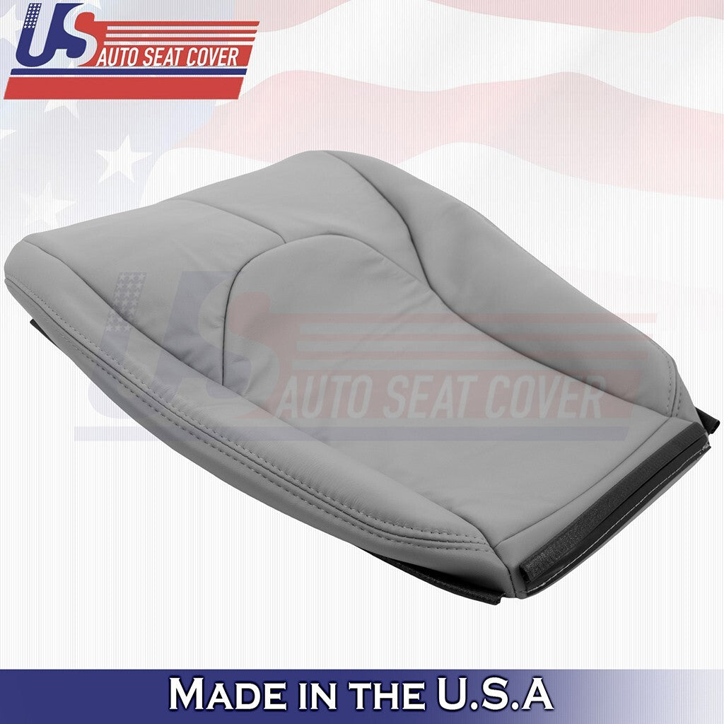 1996 to 2002 For Mercedes Benz SL500 Driver Top &Bottom Leather Seat Cover Gray