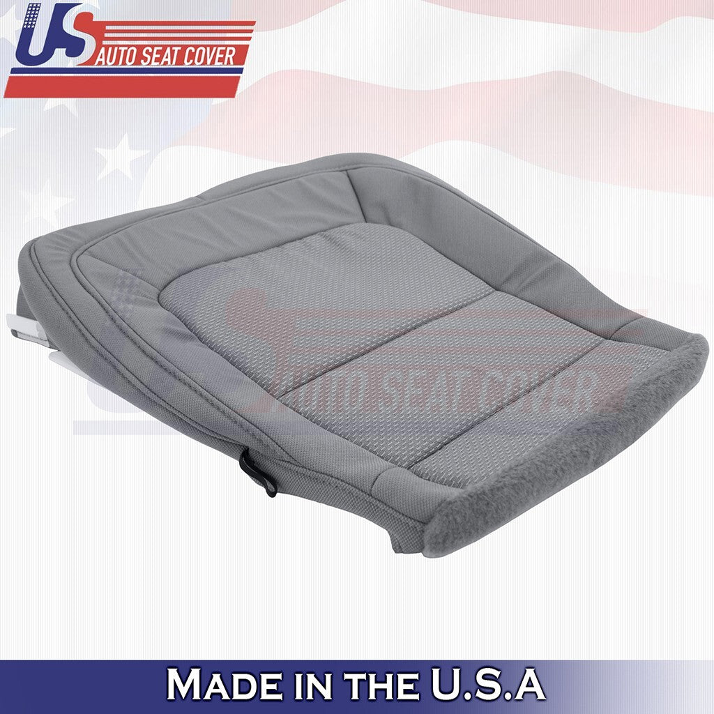 2015 to 2021 For Chevy Colorado Front Passenger Bottom Cloth Seat Cover Gray