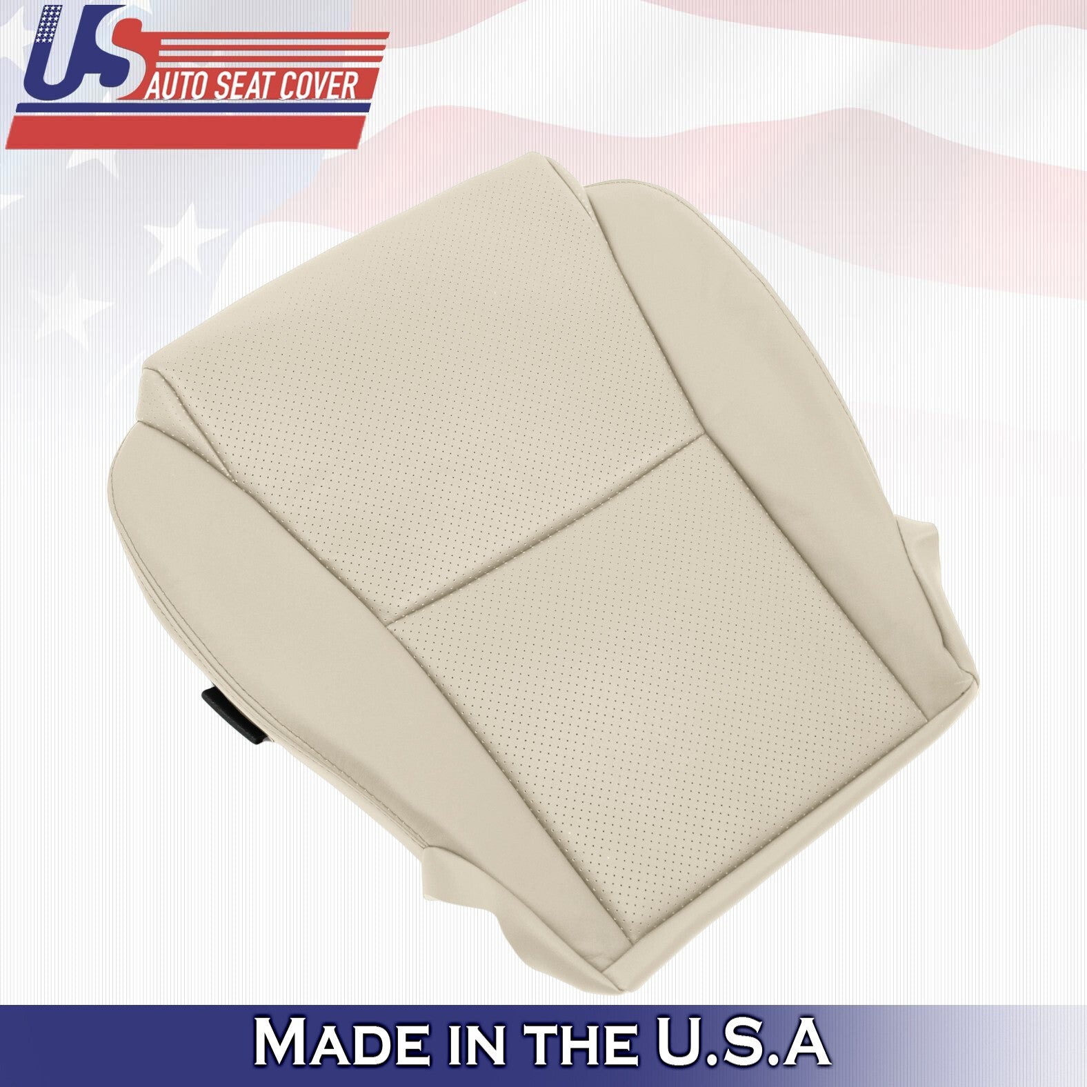 2008 For Toyota Solara Convertible Front Driver Bottom Leather Seat Cover Tan